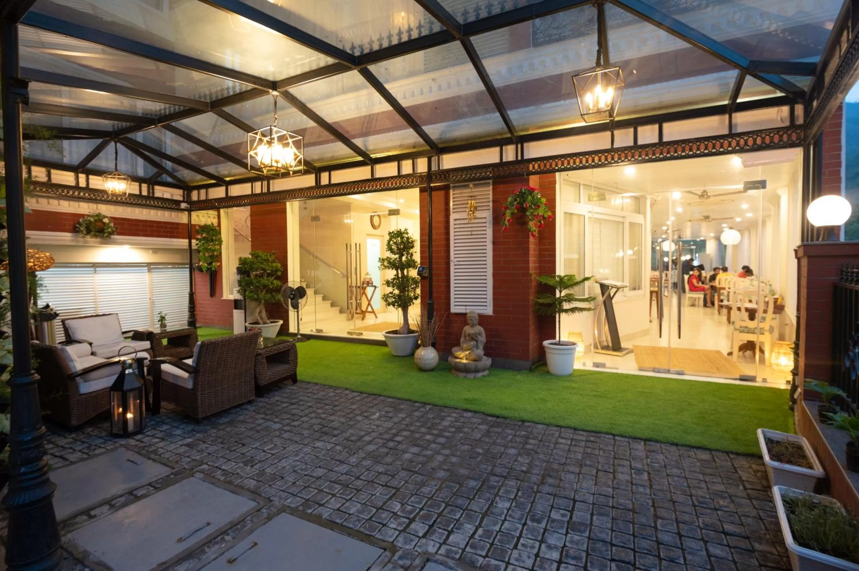 Facade/entrance in Terrakotta Rishikesh