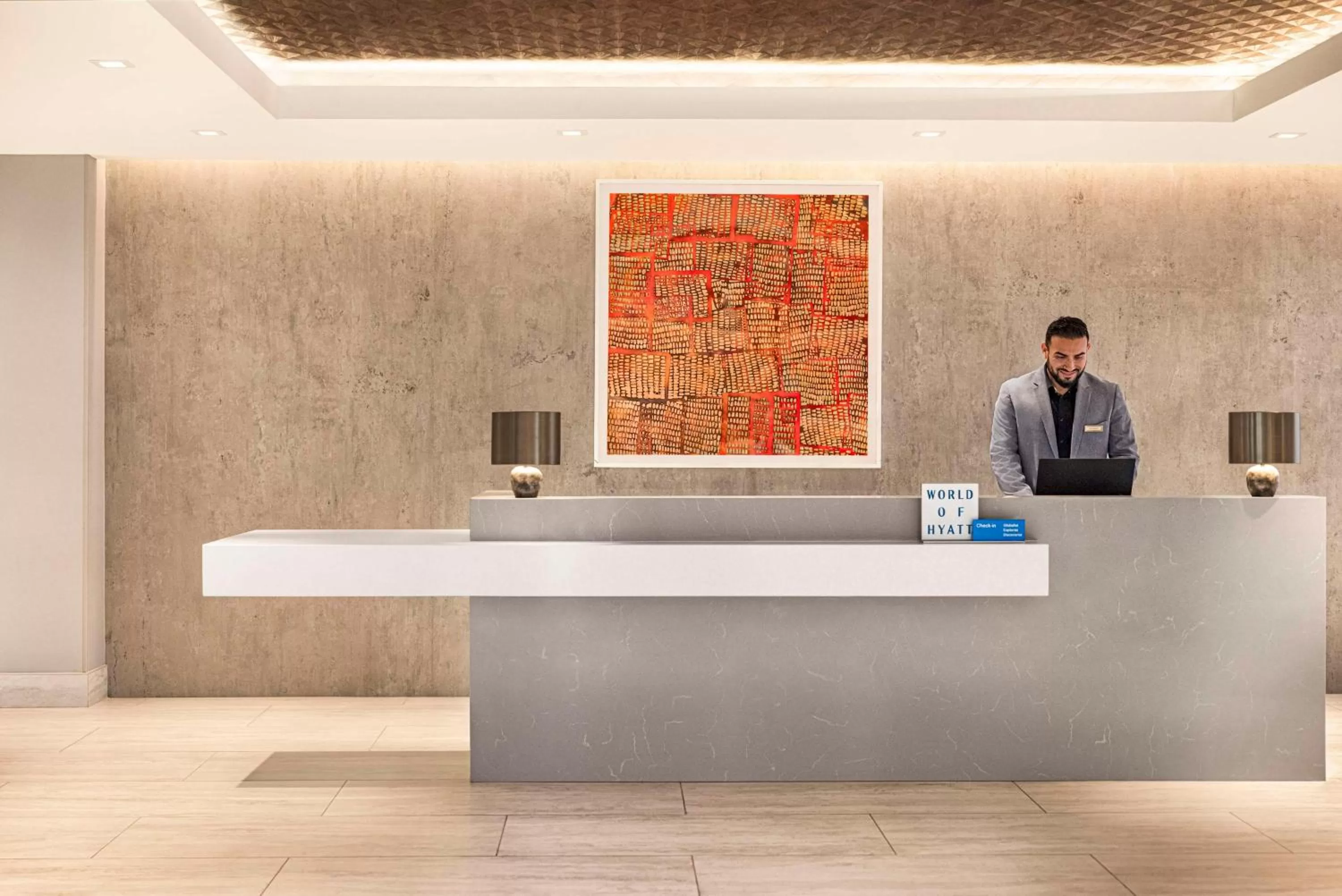 Lobby or reception in Hyatt Centric Santa Clara Silicon Valley