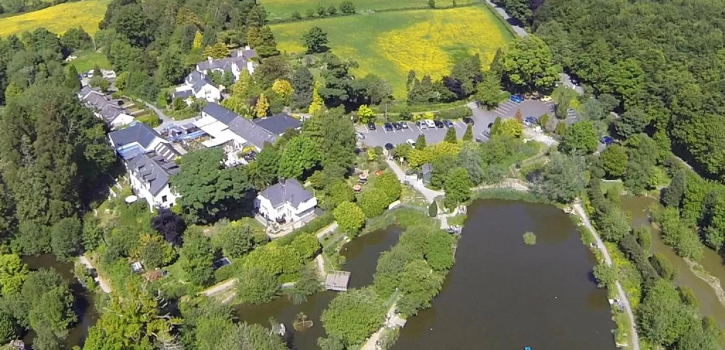 Bird's eye view, Bird's-eye View in Glyn Isa Country House B&B and self catering Lodge