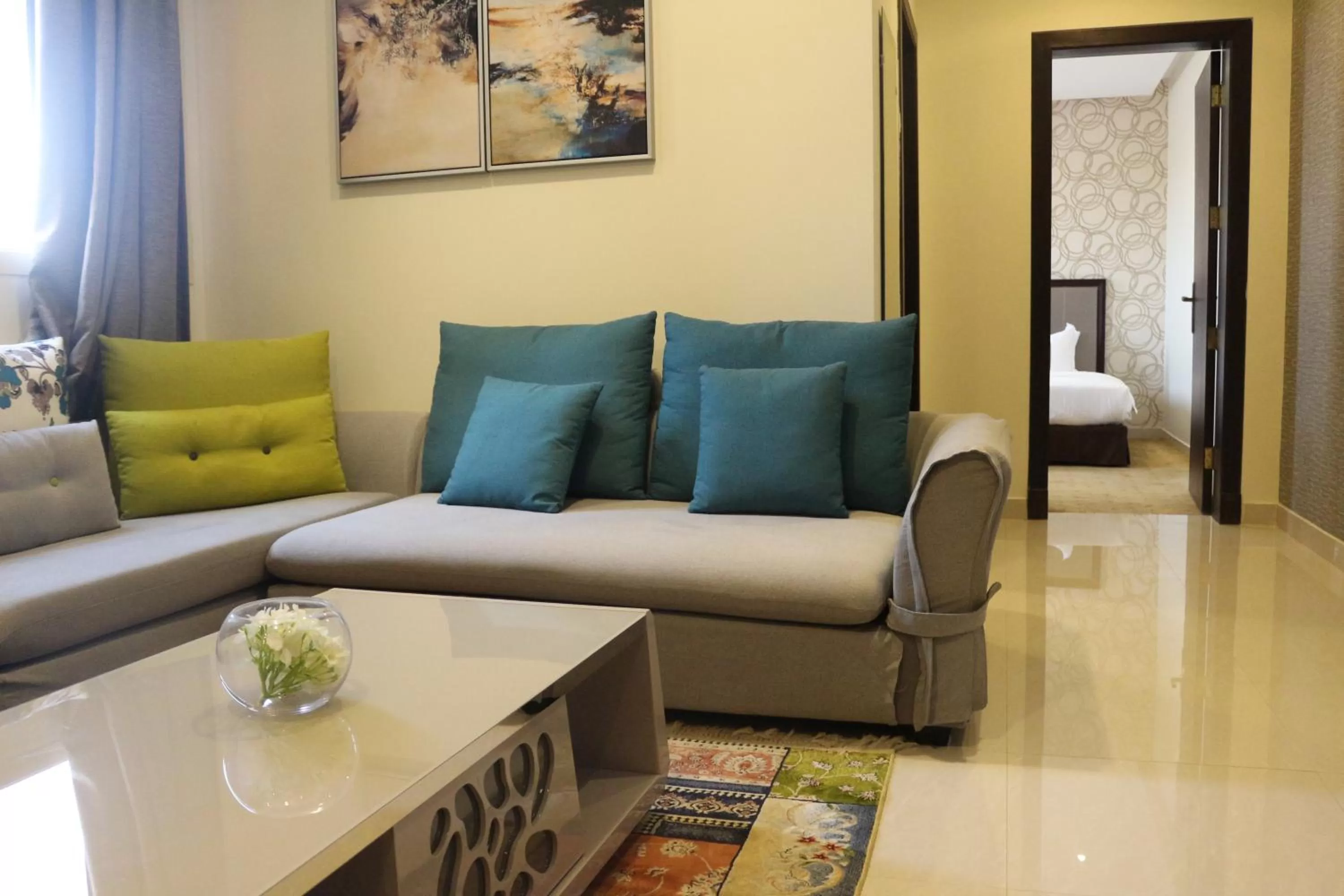 Seating Area in Nooryana Suites and Apartments