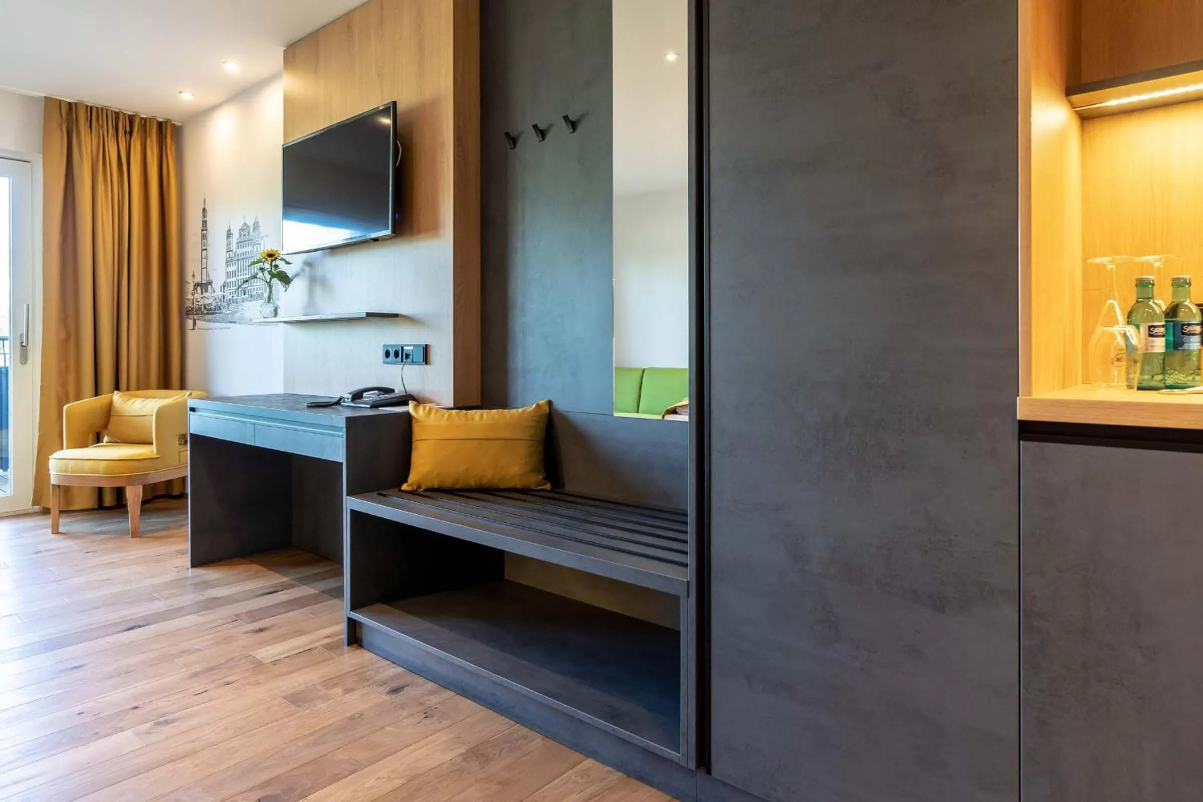 Living room in Augsburg Hotel Sonnenhof