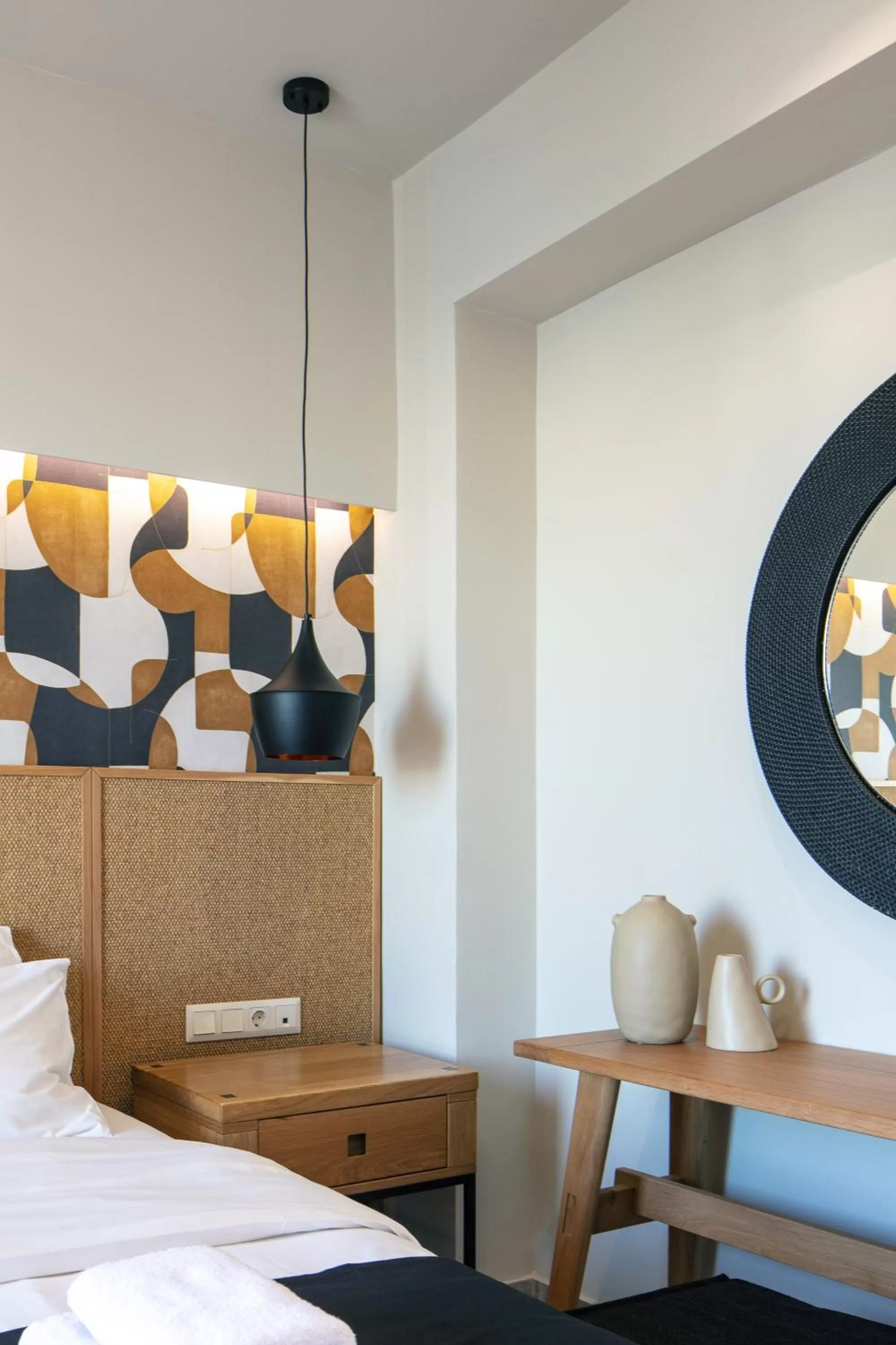 Decorative detail, Bed in Chapter 02 Gallery Suites