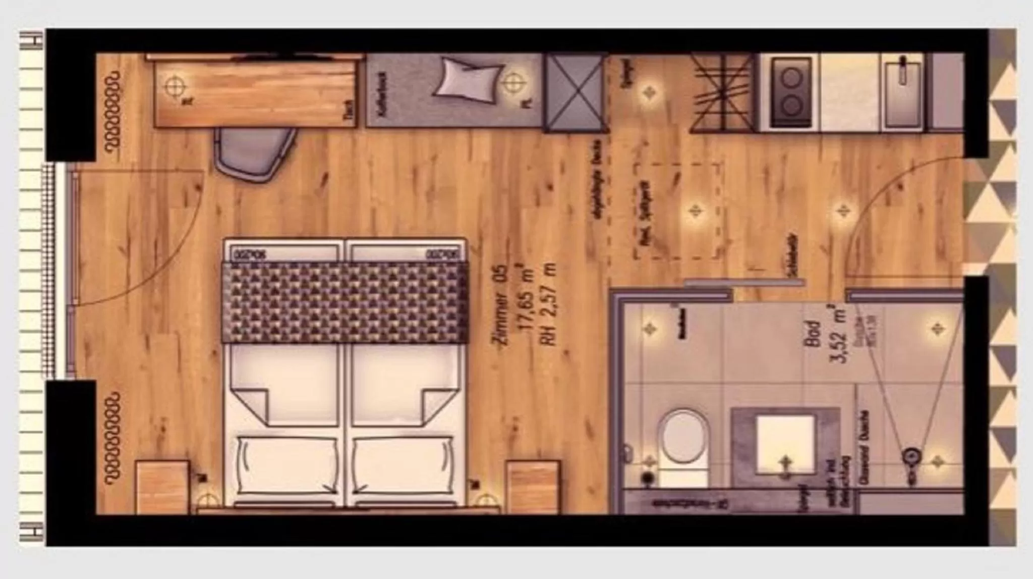 Floor plan in Walhalla Hotel Regensburg Hoeferer 4 Sterne Superior