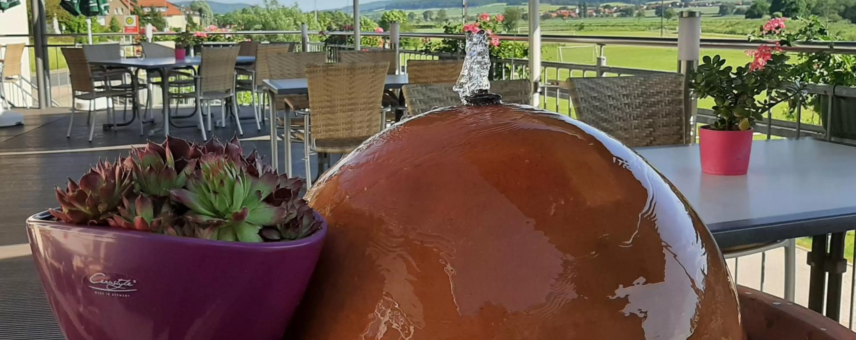 Balcony/Terrace in Landgasthof Zur scharfen Ecke