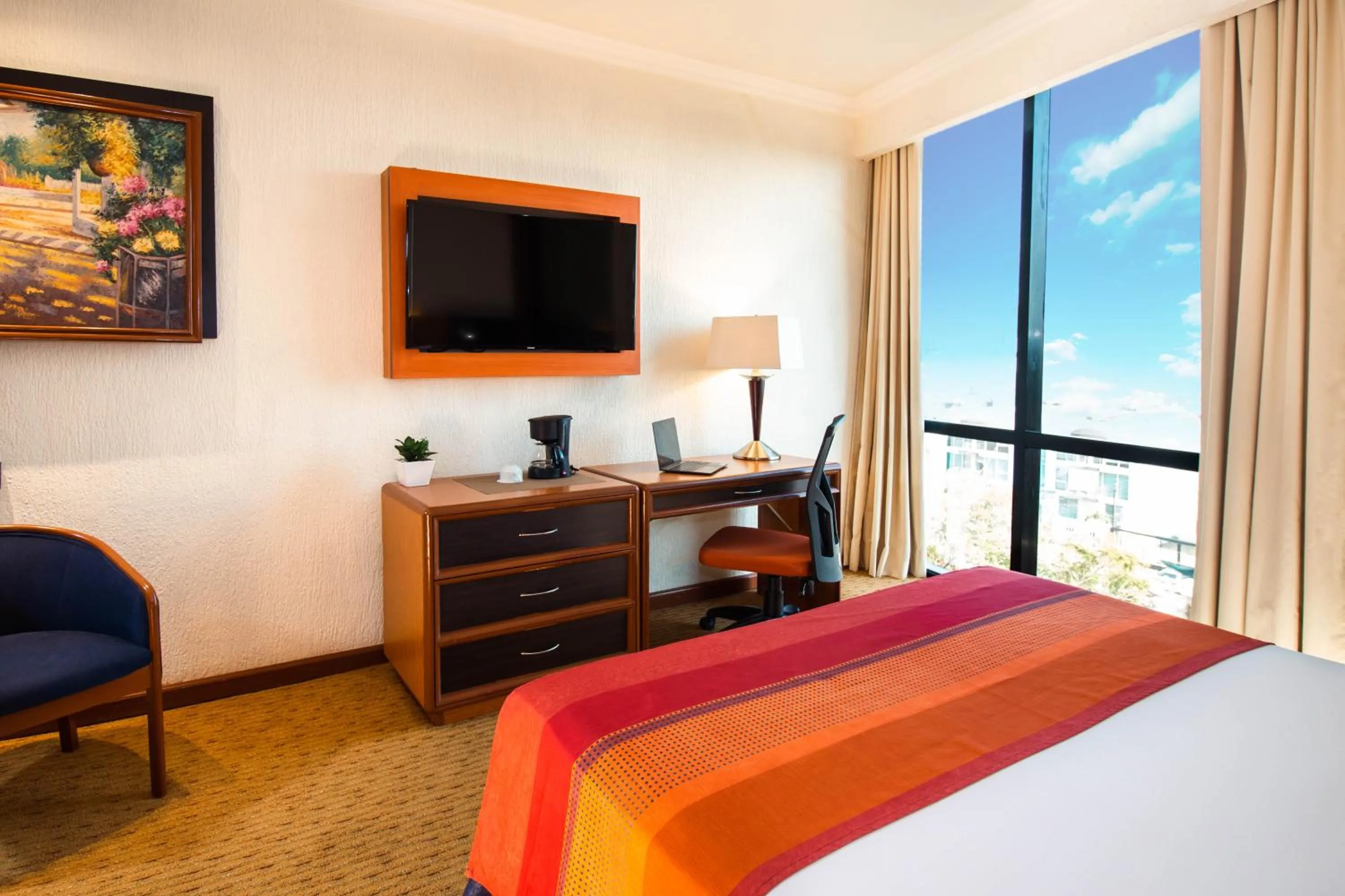 Business facilities, Bed in Hotel Guadalajara Plaza Expo