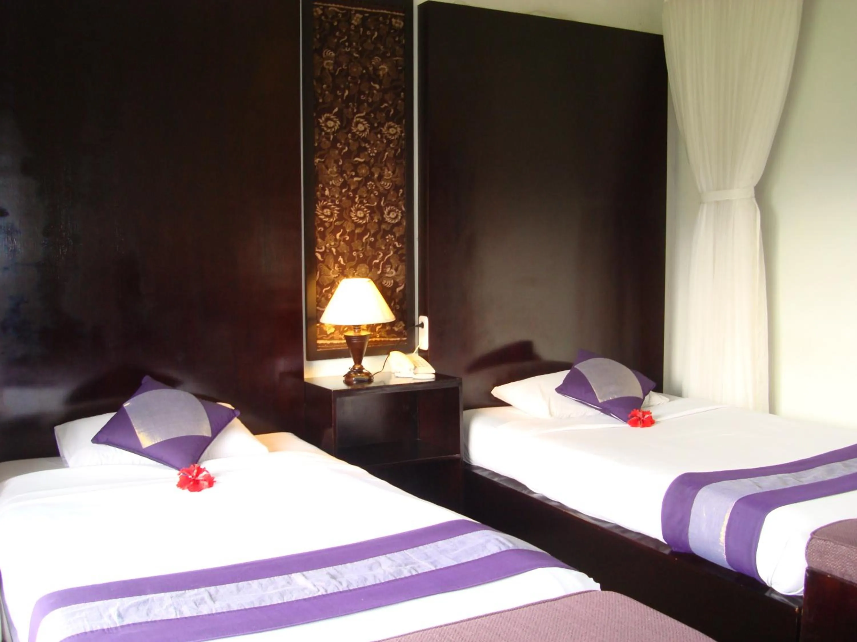 Decorative detail, Bed in Anini Raka Resort & Spa