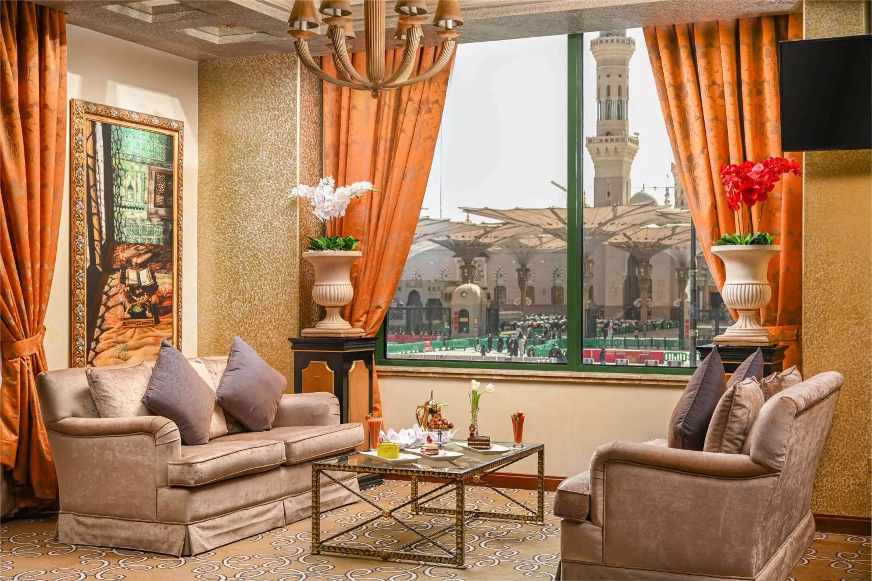 Lobby or reception in Madinah Hilton Hotel
