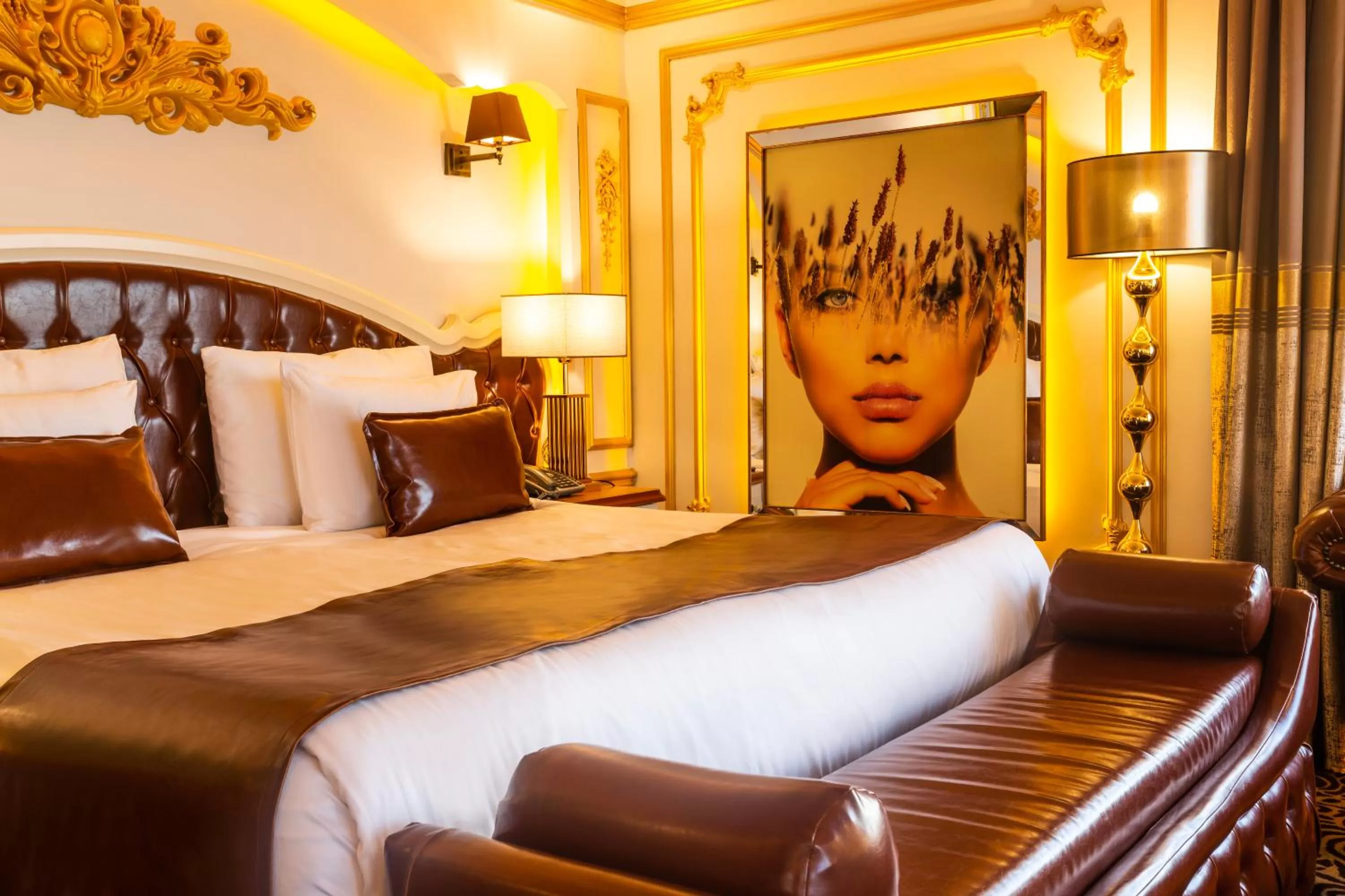 Bed in Andalouse Otel