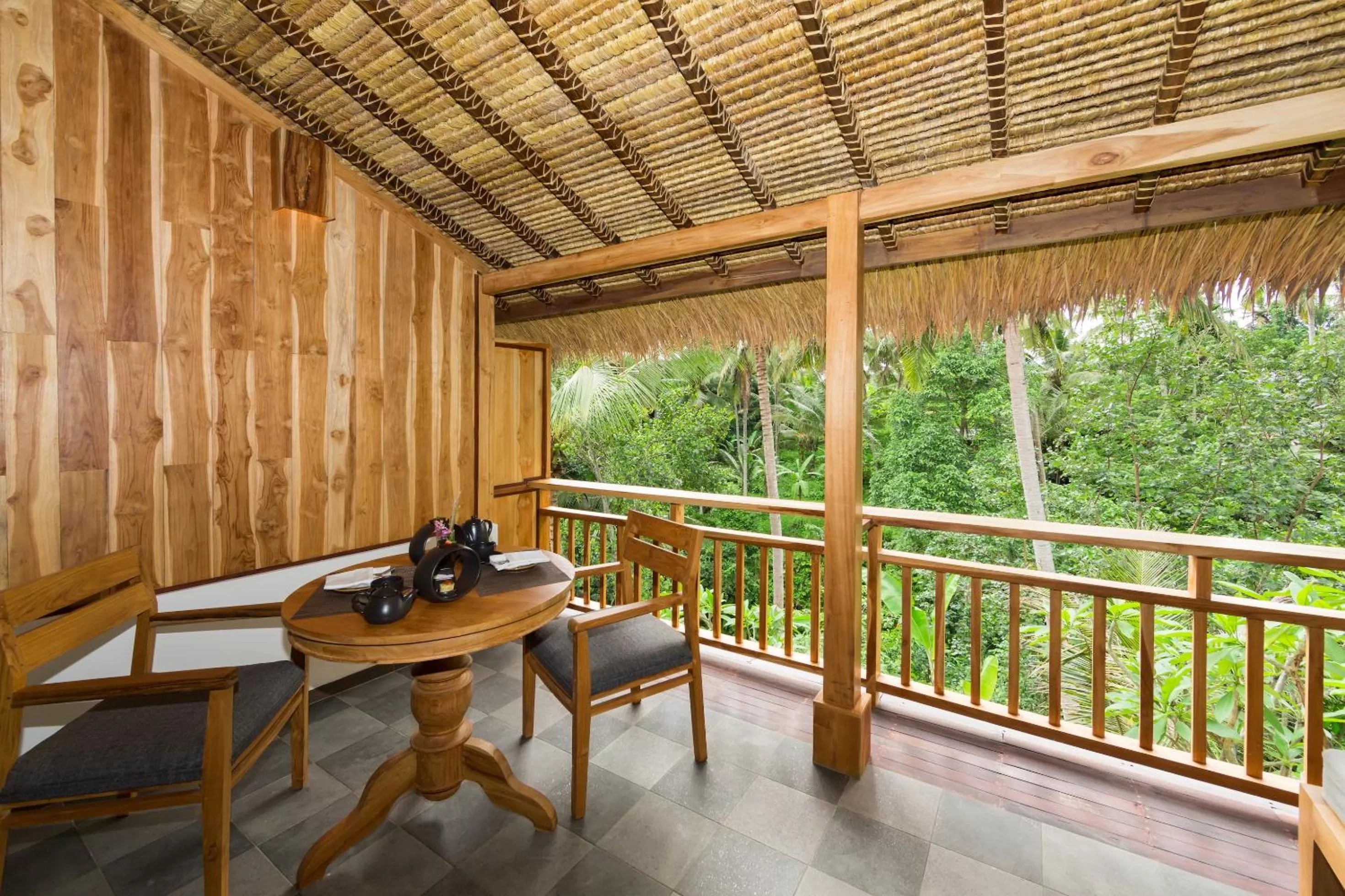 Balcony/Terrace in Manah Shanti Suites by GenuineHost