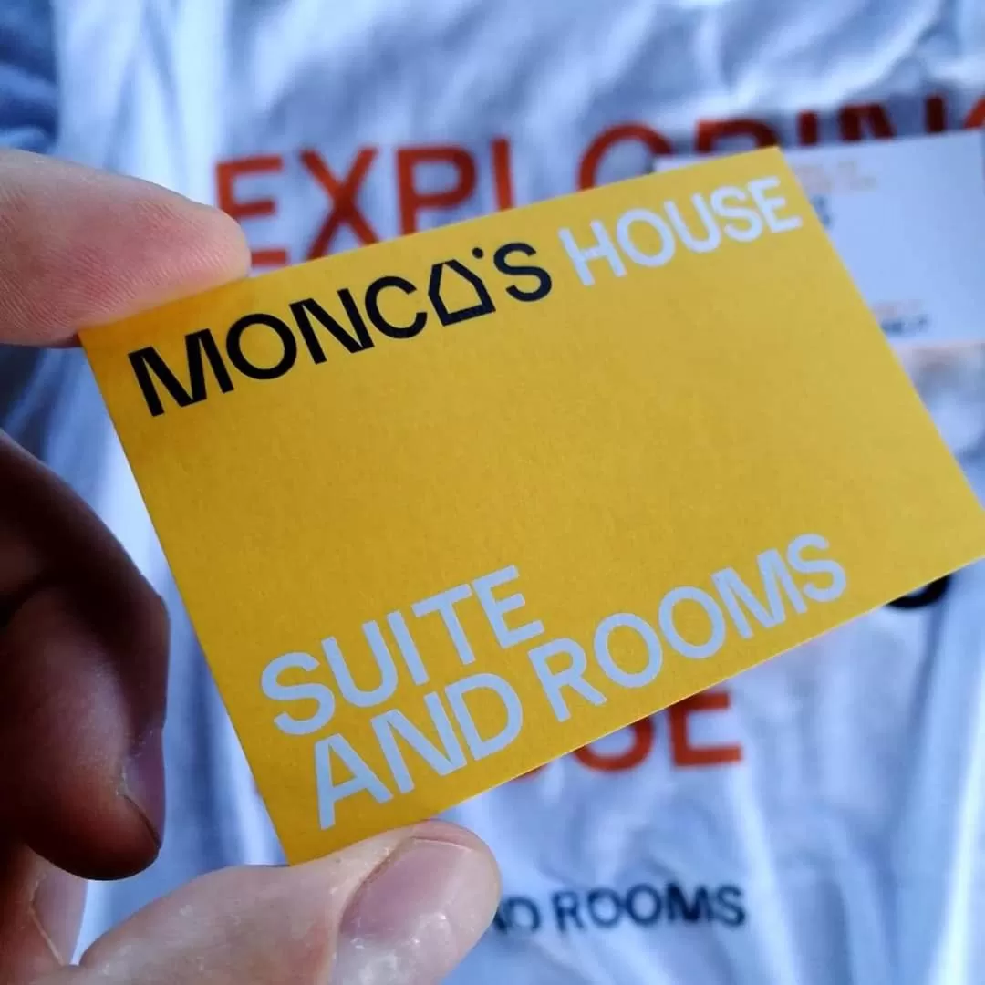 Property logo or sign in Monca's house