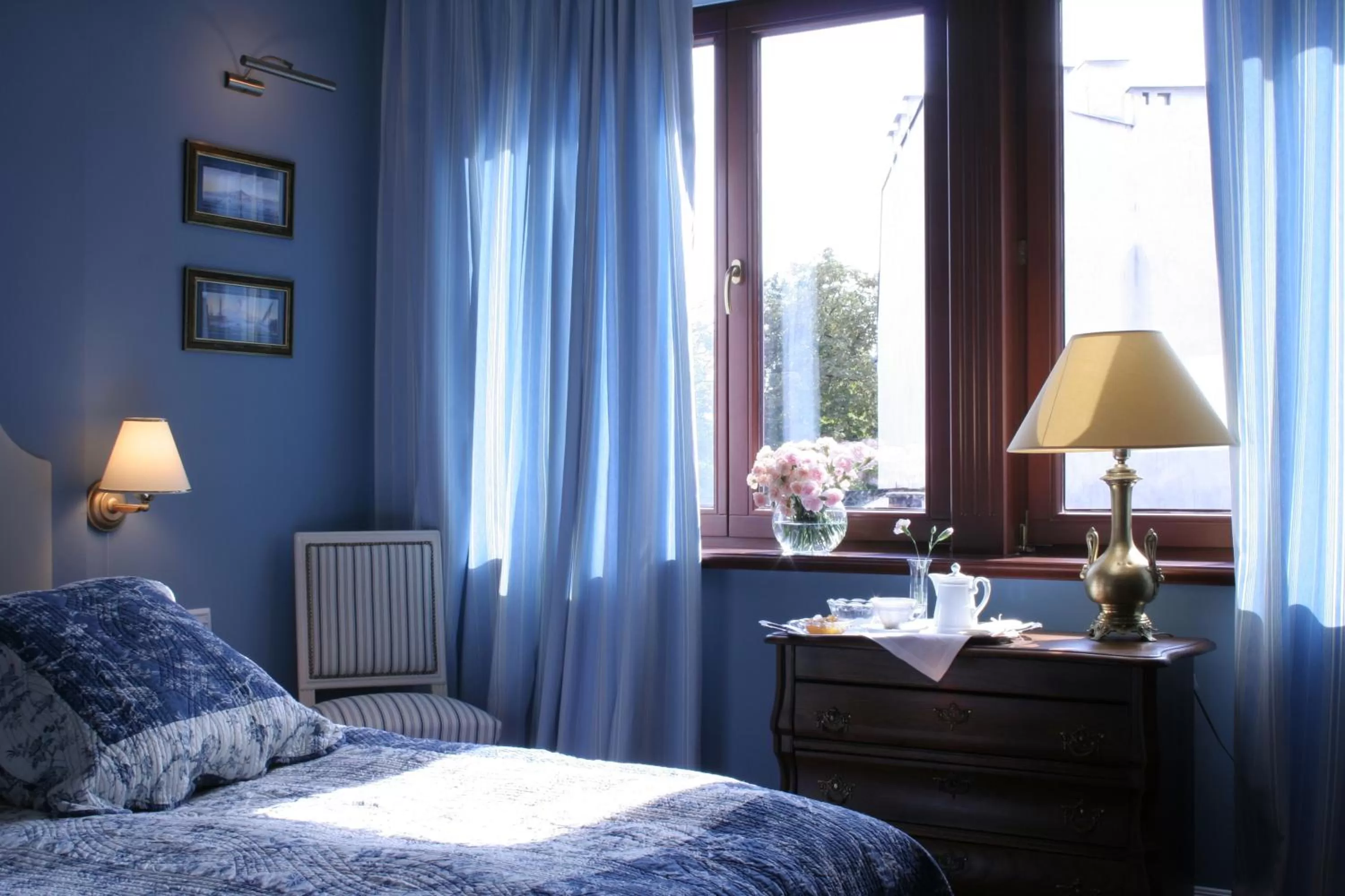 Bed in Hotel Gródek