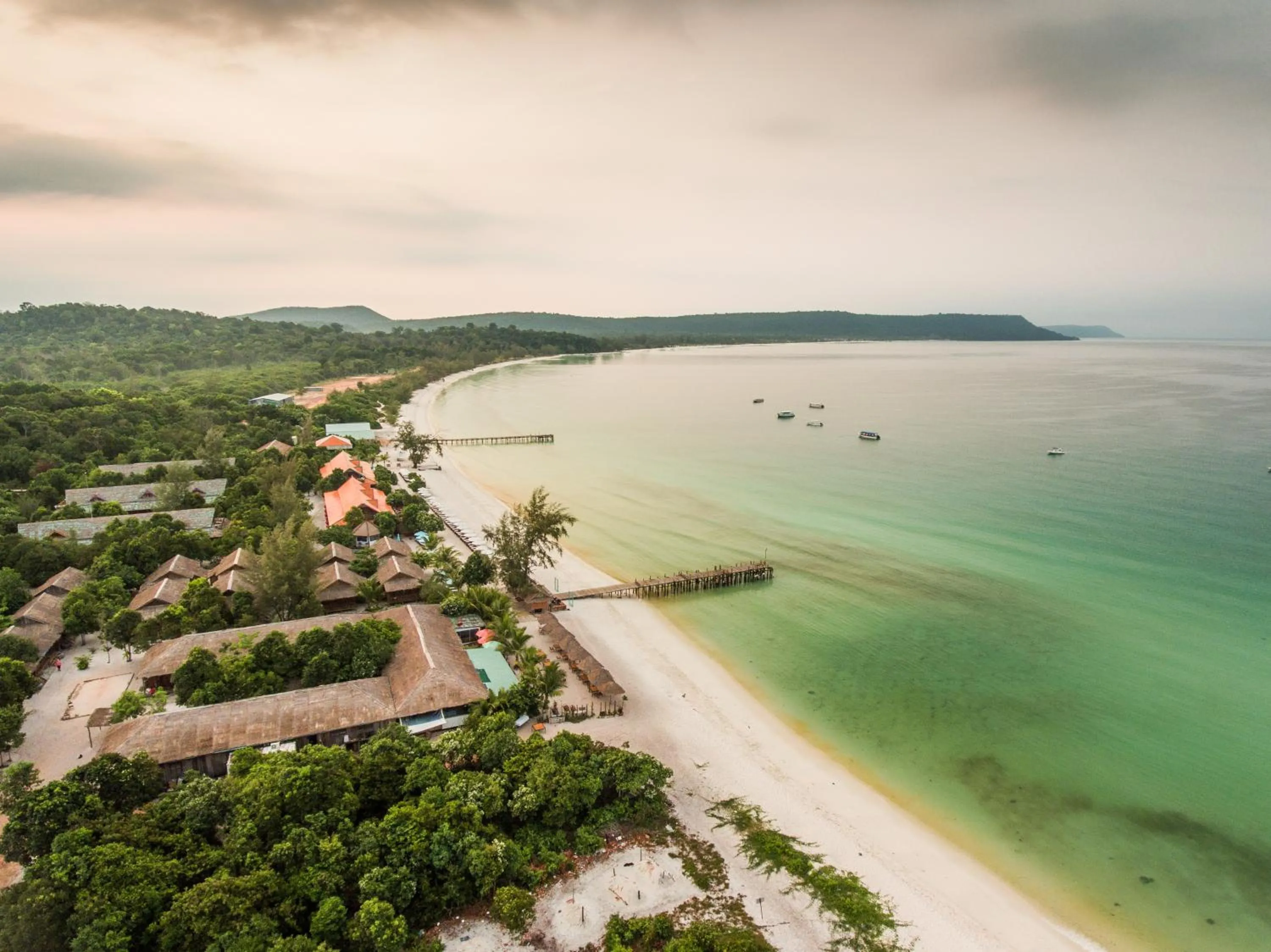 Bird's eye view in Sok San Beach Resort