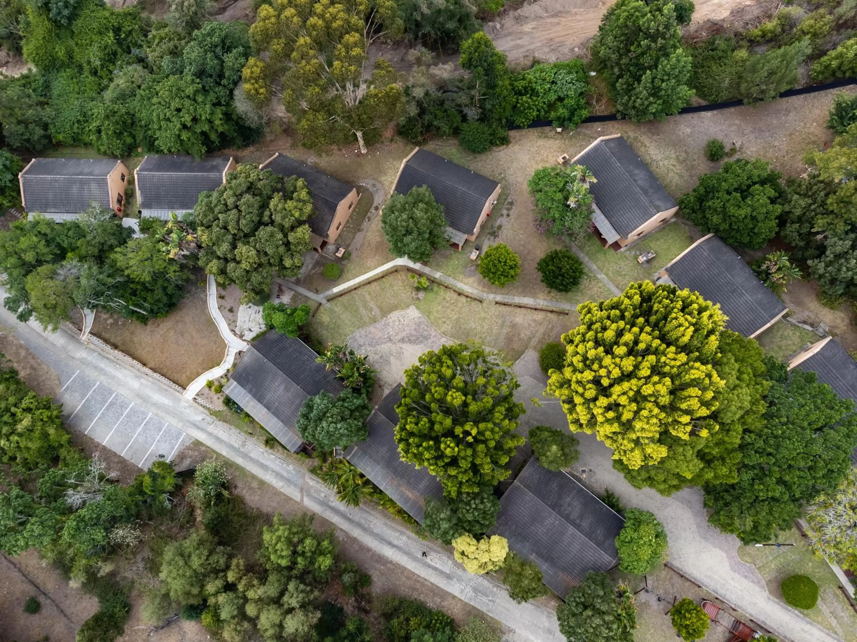 Bird's eye view in Gooderson Knysna Chalets