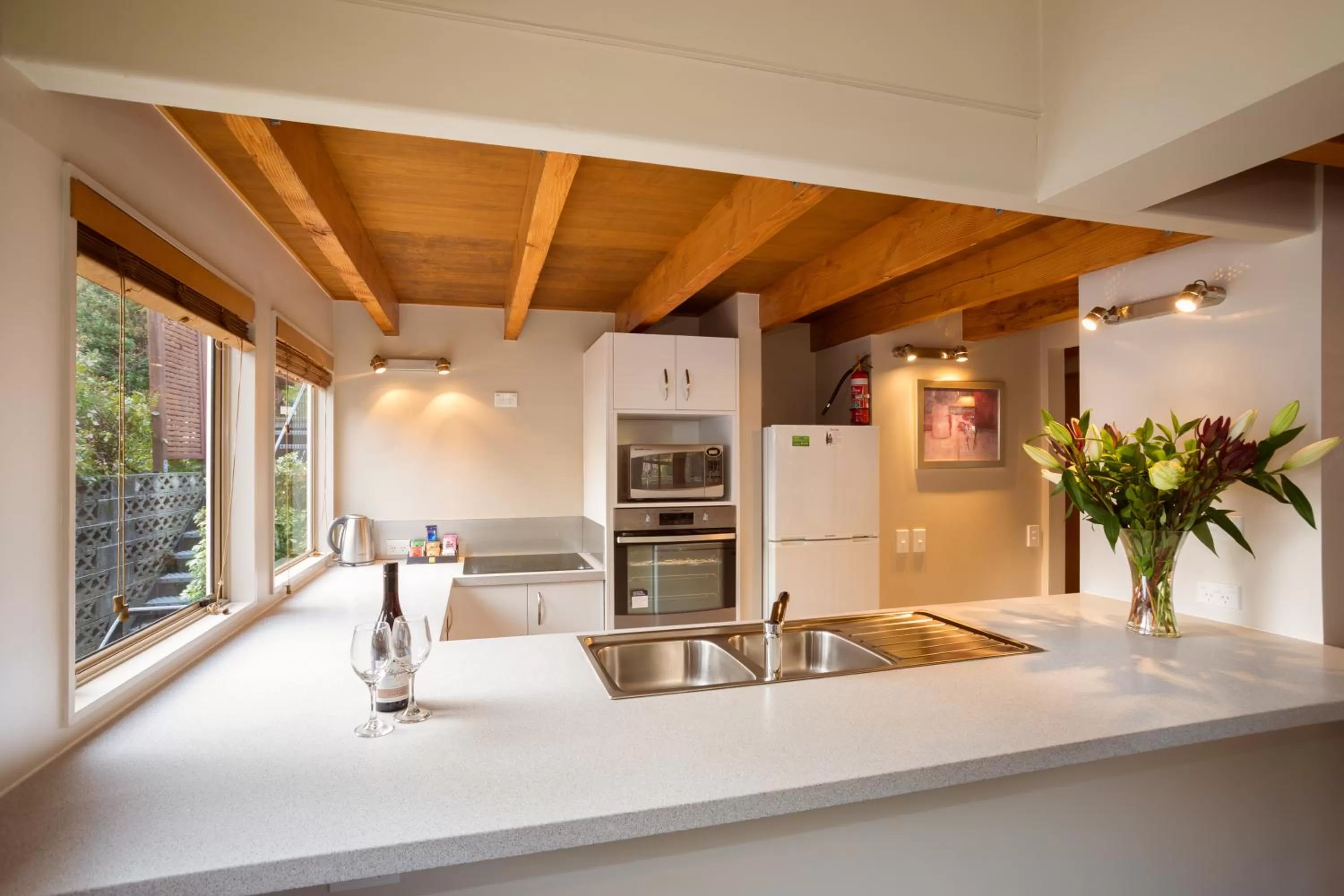 Kitchen or kitchenette in Cranbury Court Apartments