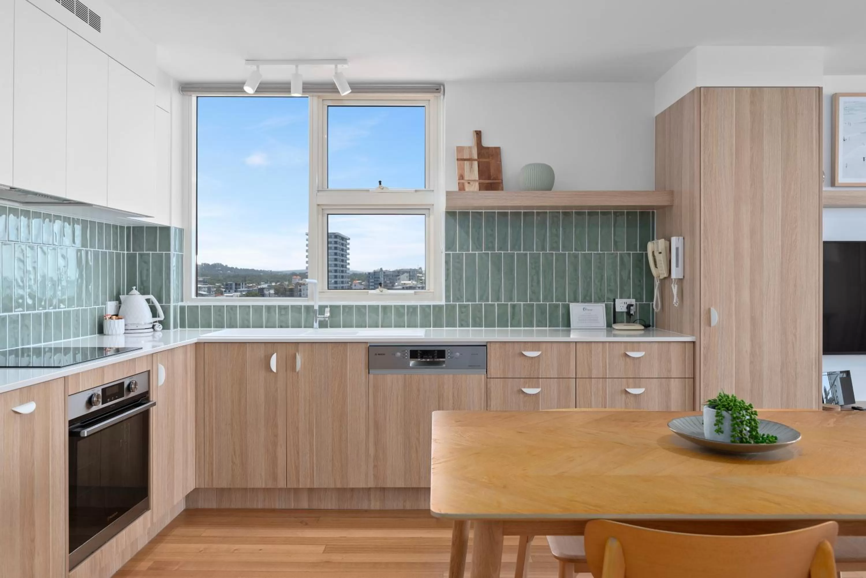 Kitchen or kitchenette in 84 The Spit Holiday Apartments