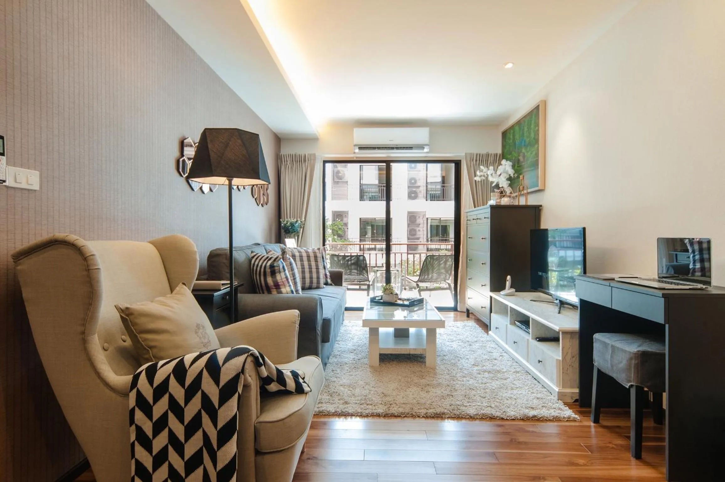 Living room in The Title KR Beach Condotel Rawai Beach