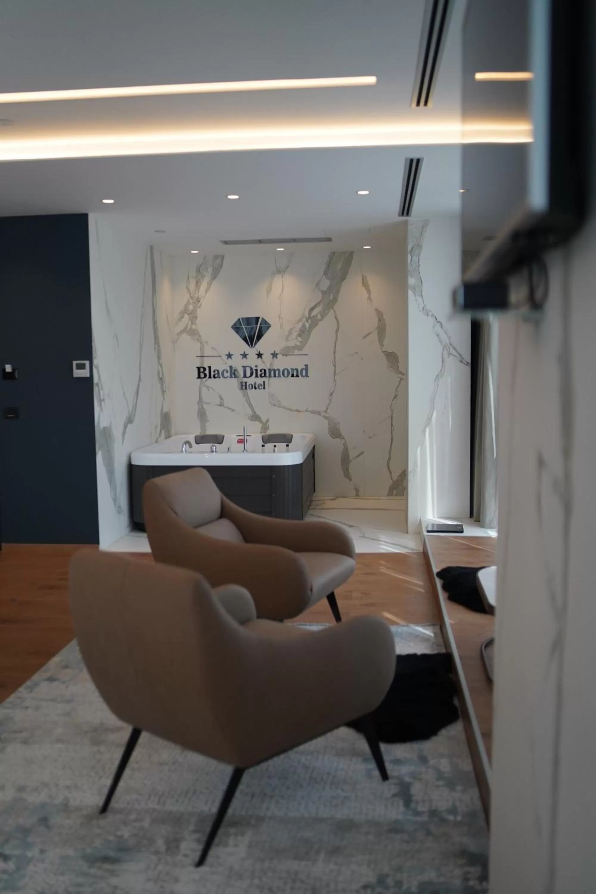 Living room in Black Diamond Hotel