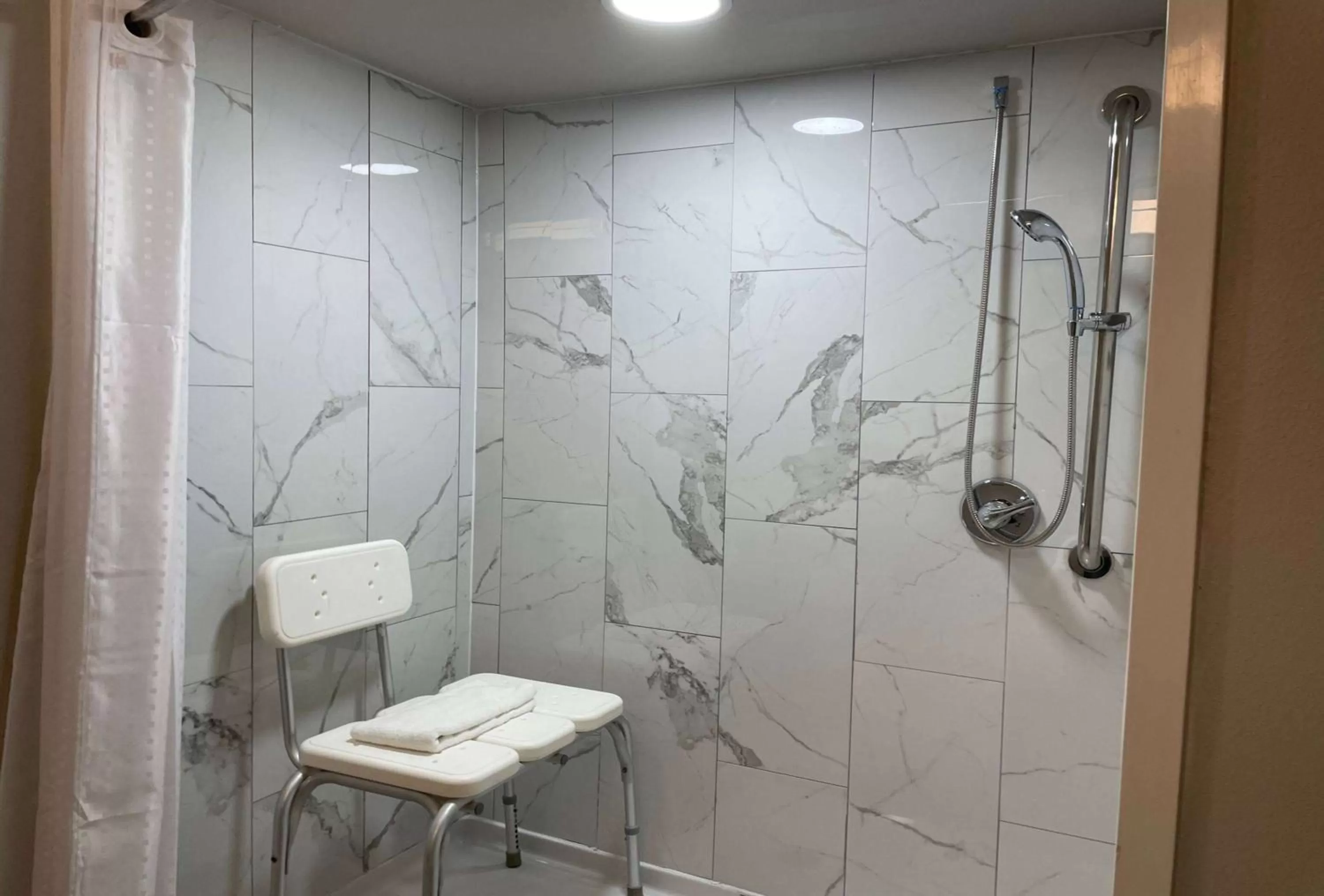 Shower in Microtel Inn & Suites by Wyndham Bossier City