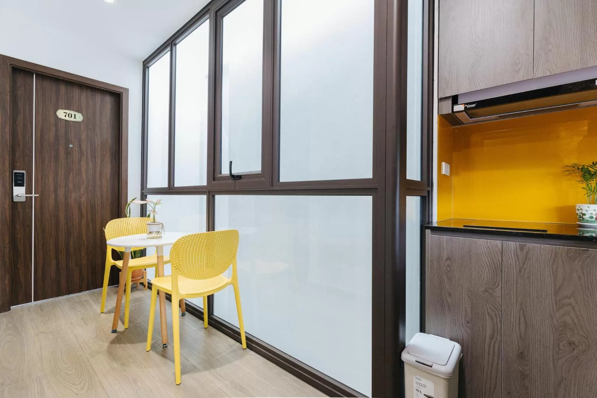 Dining area in LUCK APART 8 - Hanoi Westlake Balcony Studio