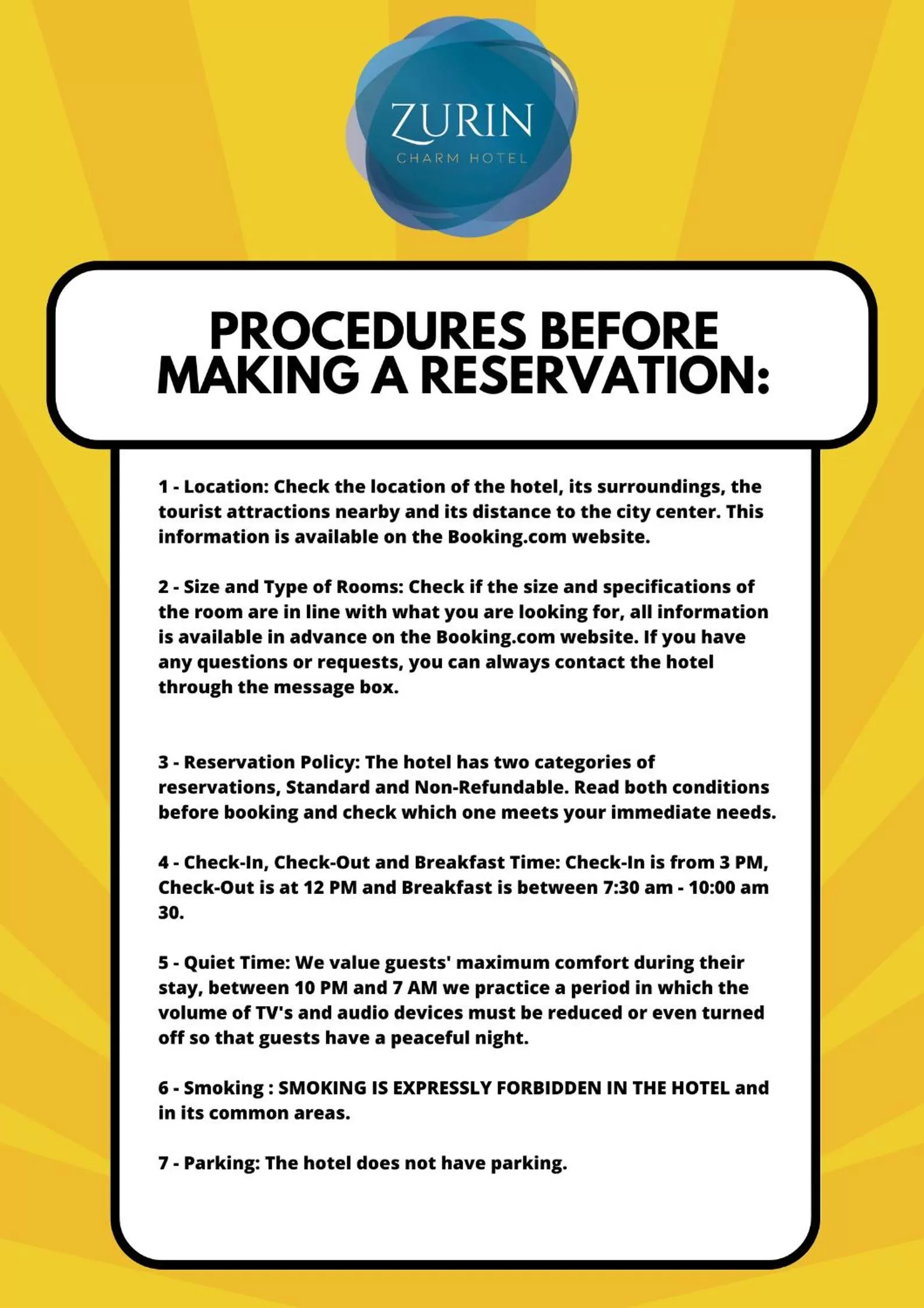 Breakfast in Zurin Charm Hotel