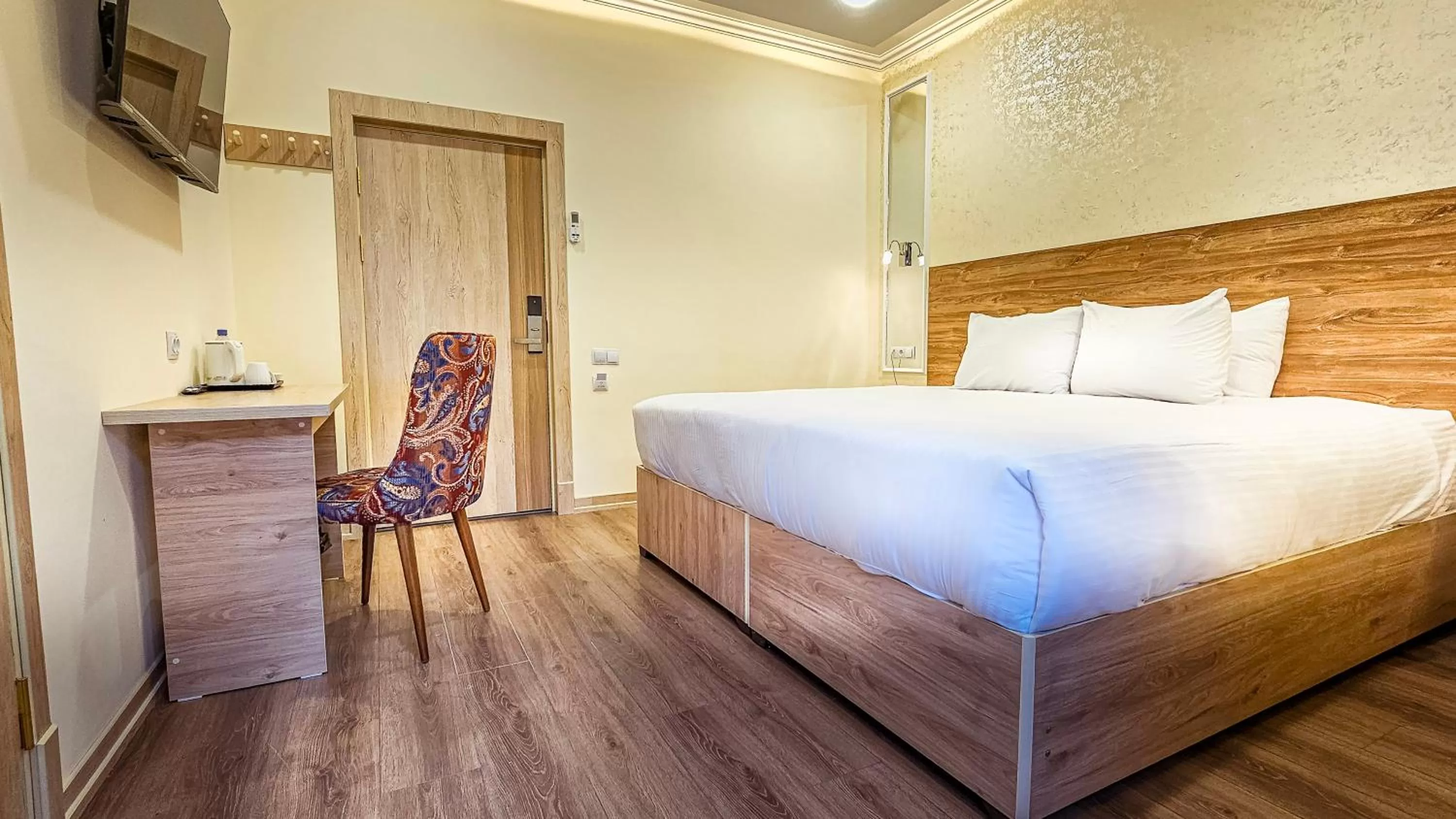 Bed in Hotel Bankir Khiva