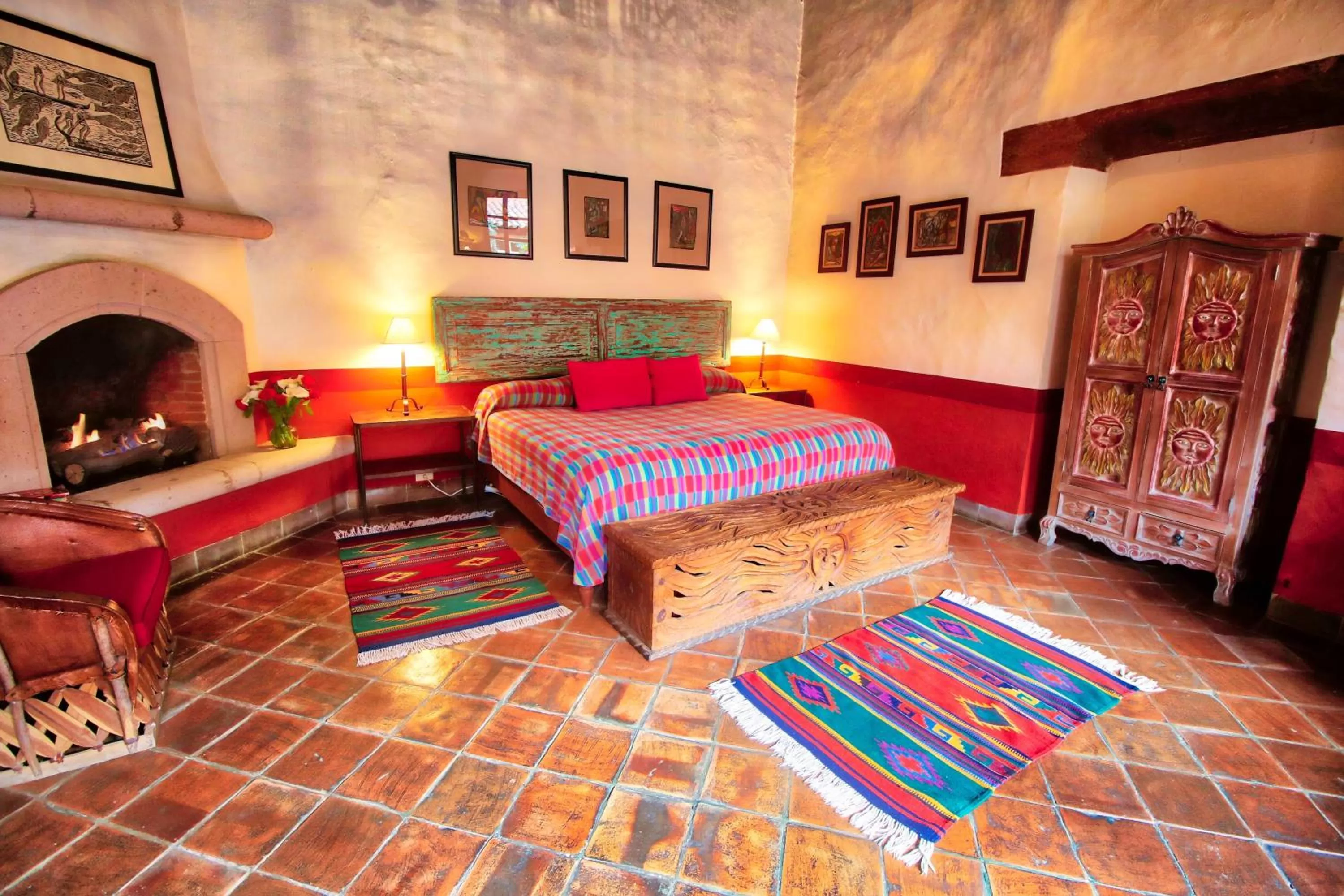 Bedroom, Bed in Hotel Casa Encantada