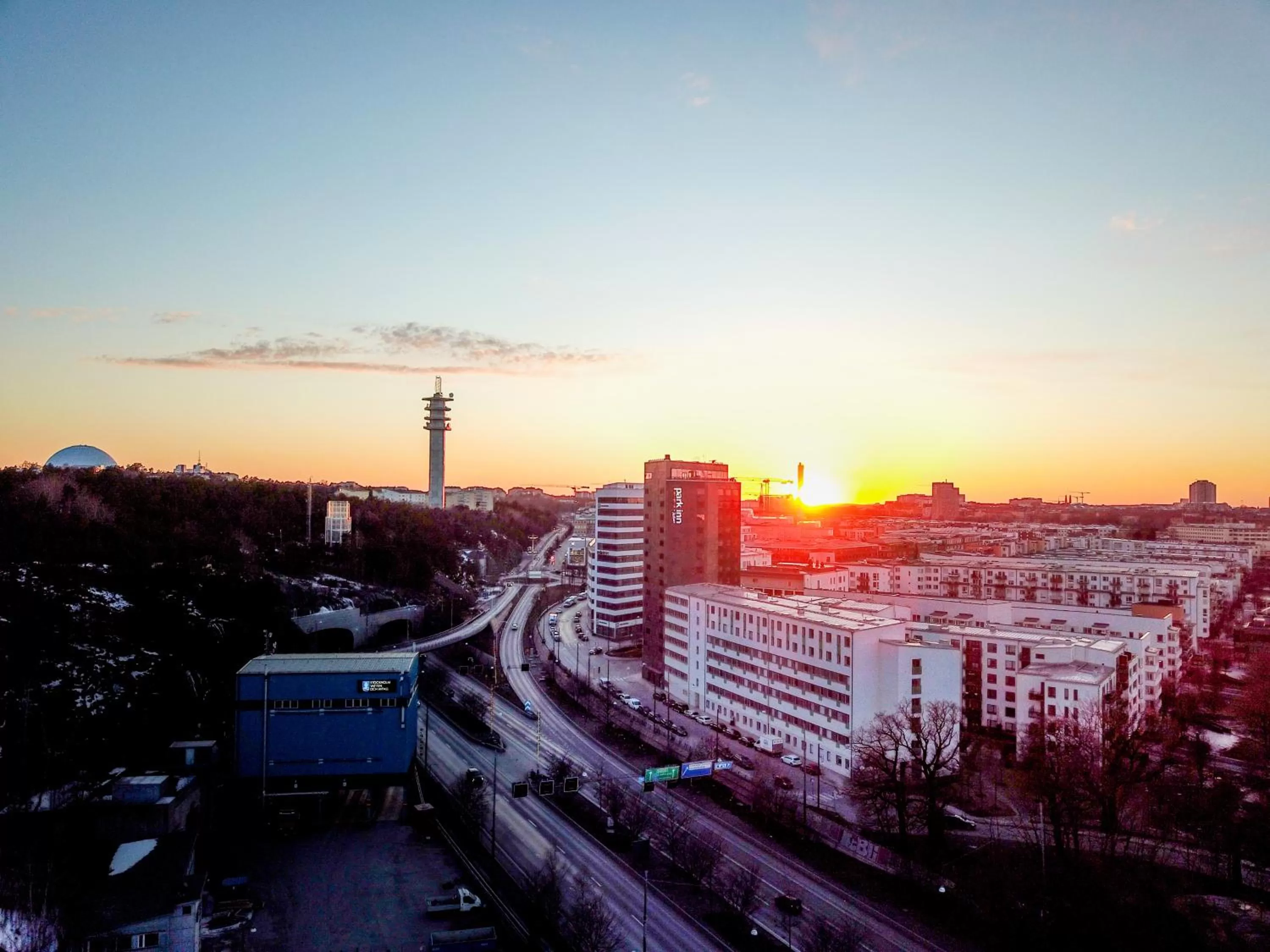 Property building in ApartDirect Hammarby Sjöstad
