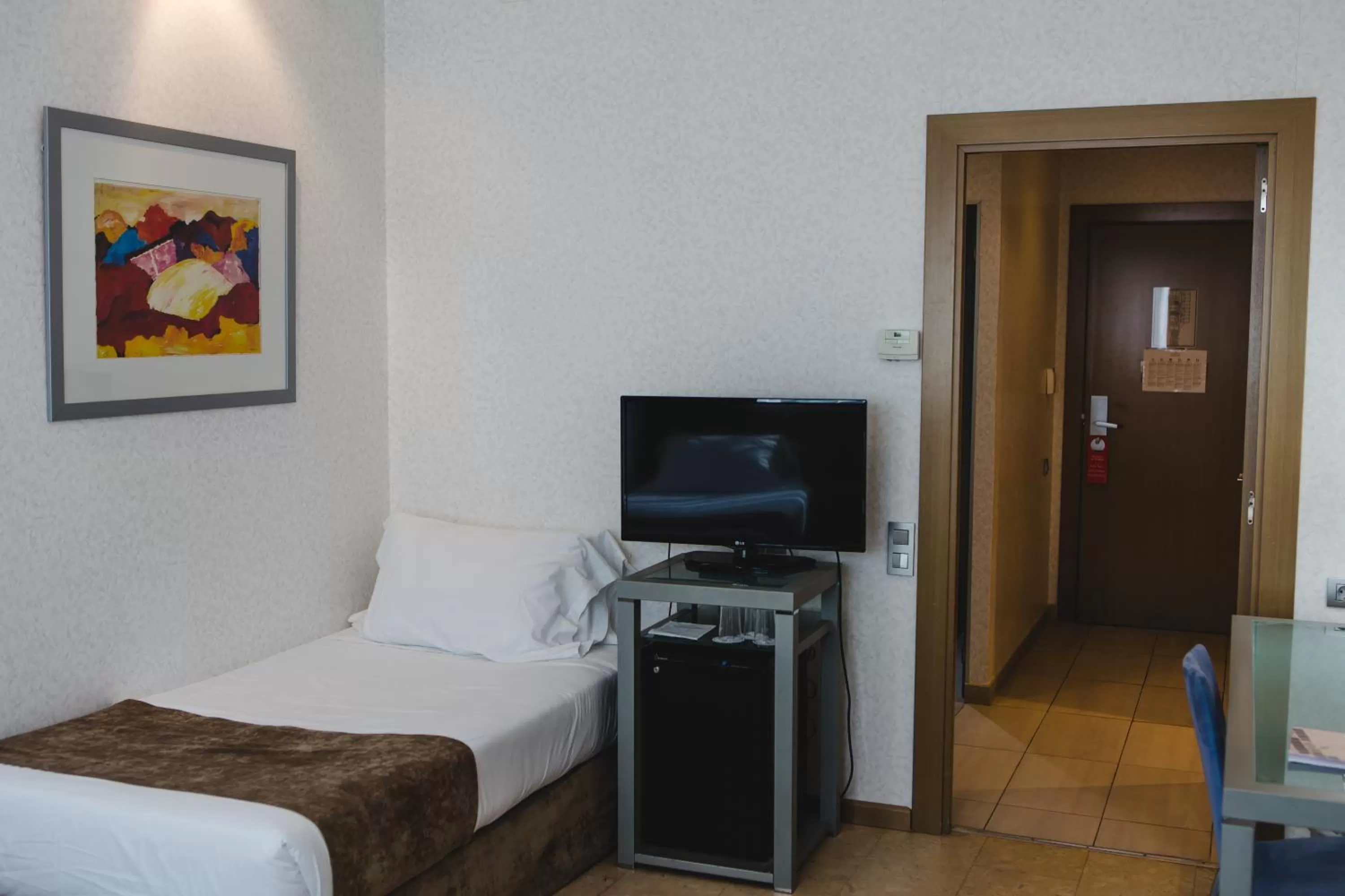 Decorative detail, Bed in Hotel Mas Camarena