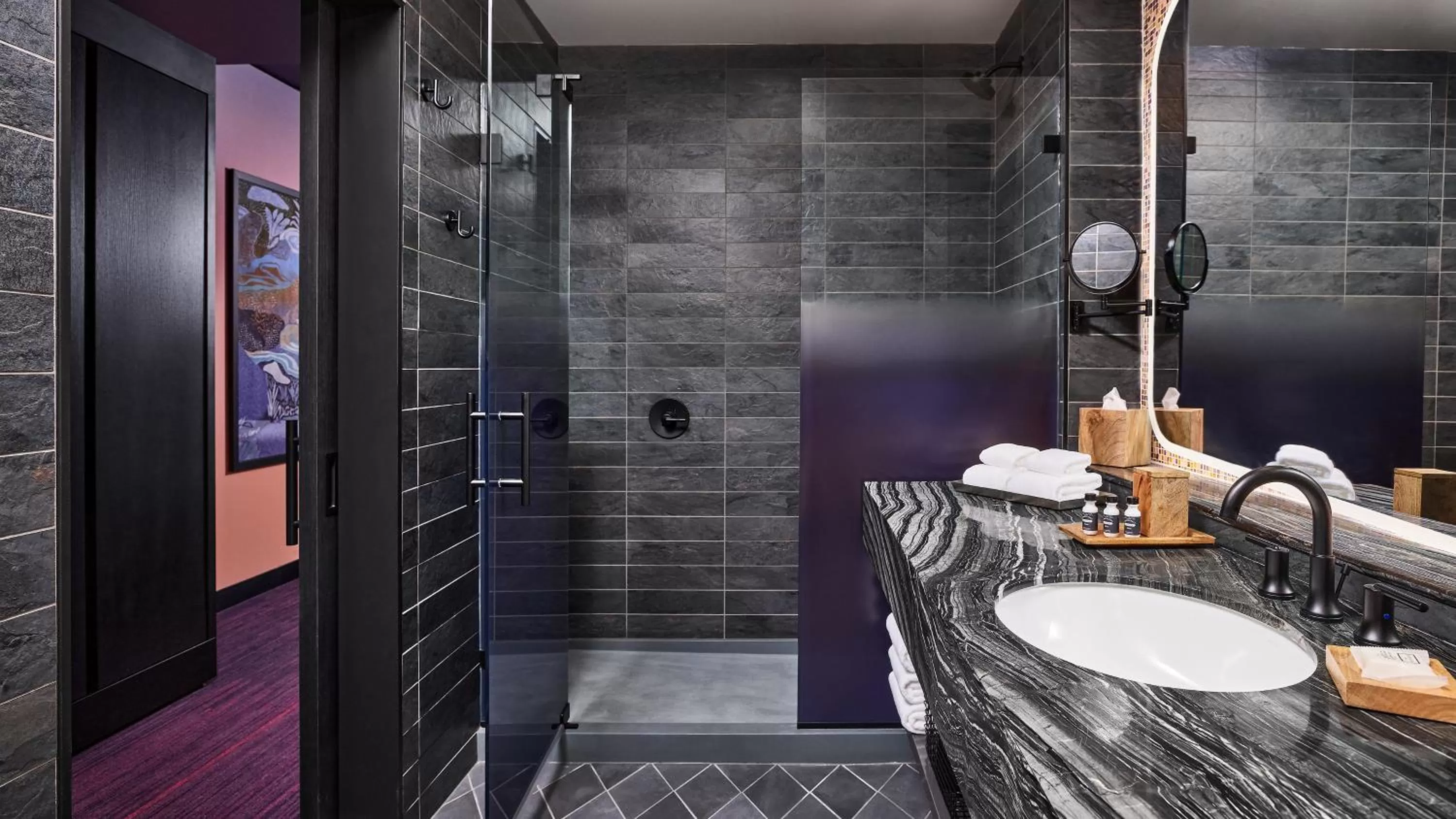 Bathroom in The Rally Hotel at McGregor Square