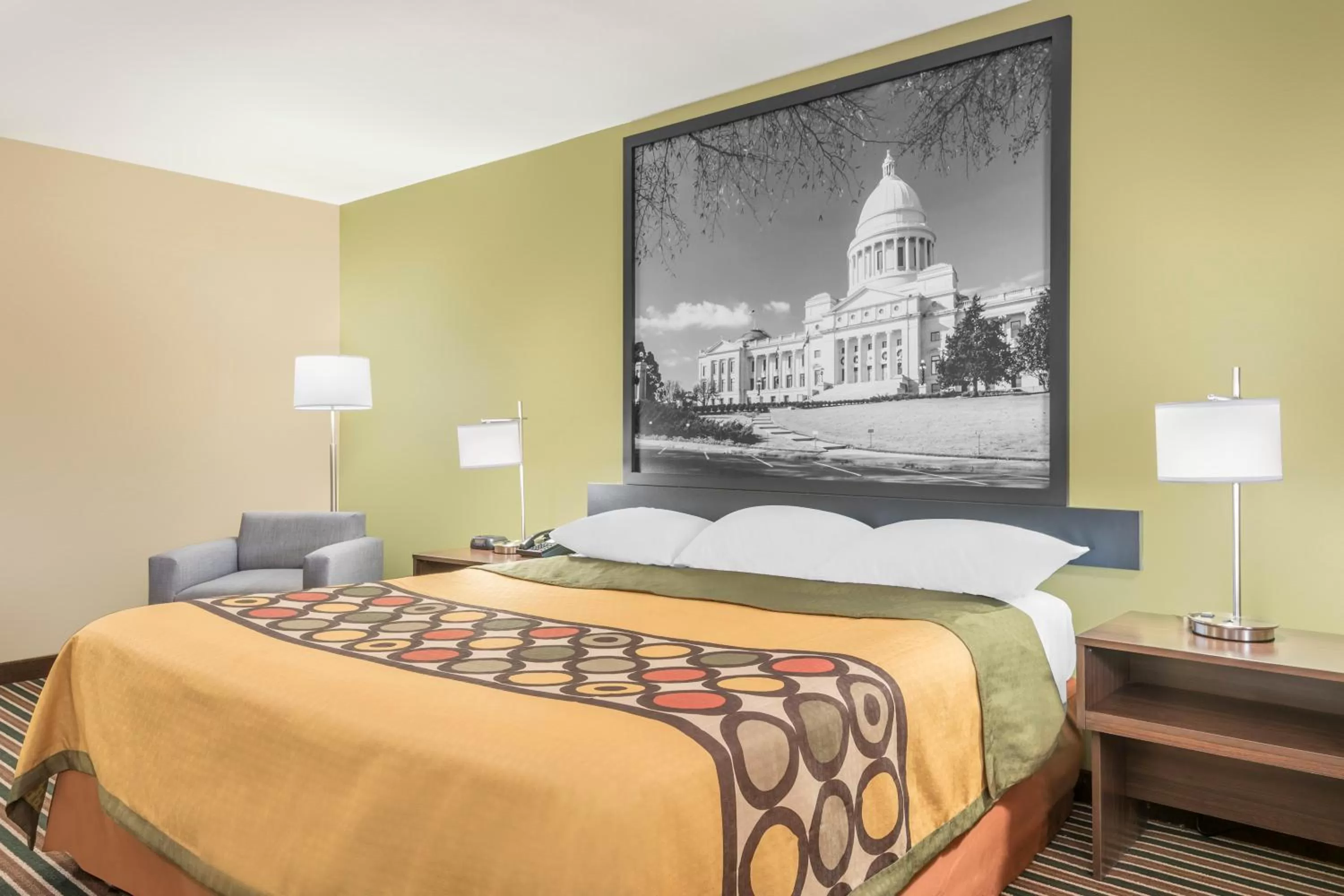 Bed in Super 8 by Wyndham Bryant Little Rock Area