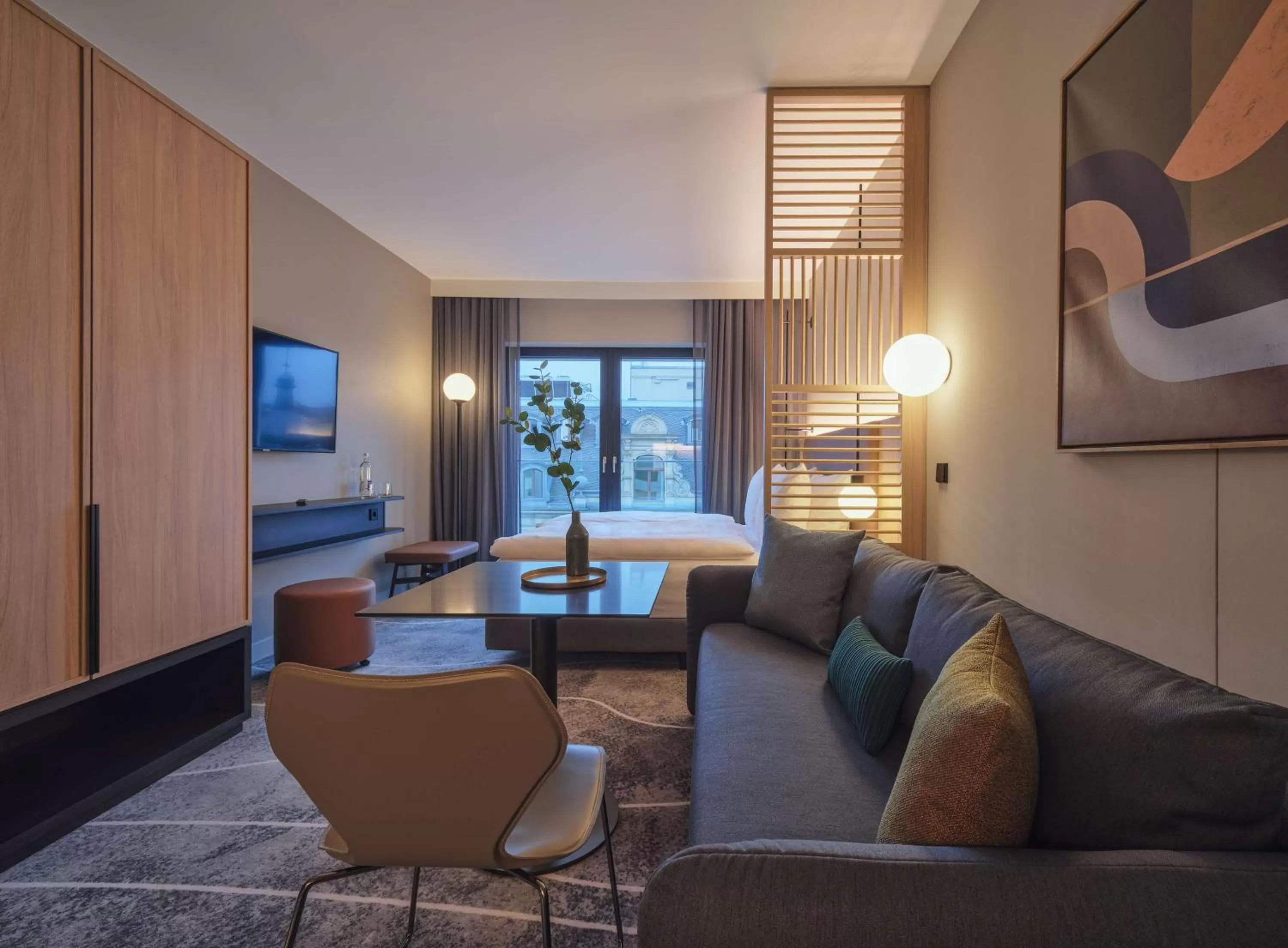 Bedroom in Adina Apartment Hotel Wiesbaden