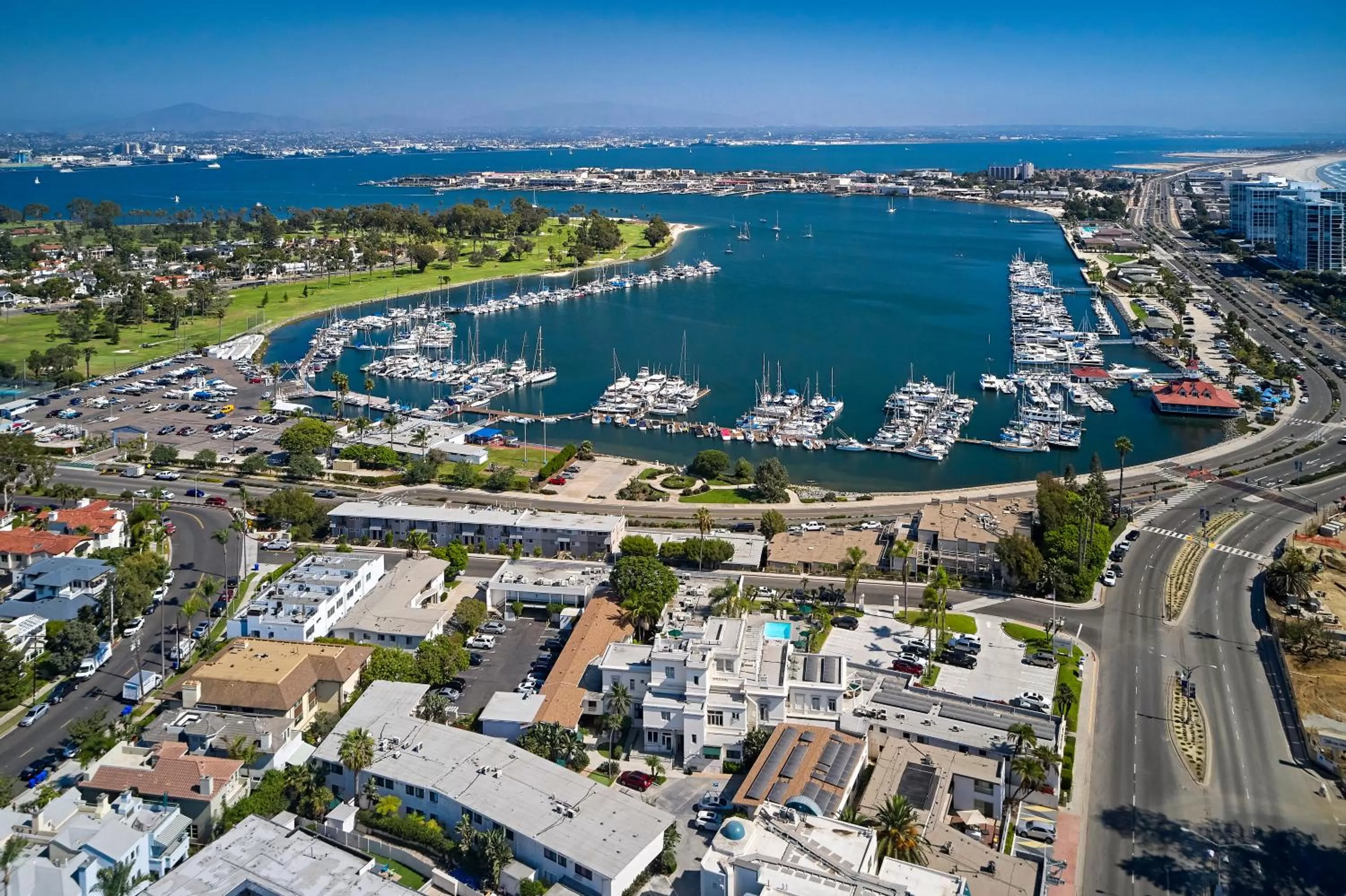 Bird's eye view in Glorietta Bay Inn