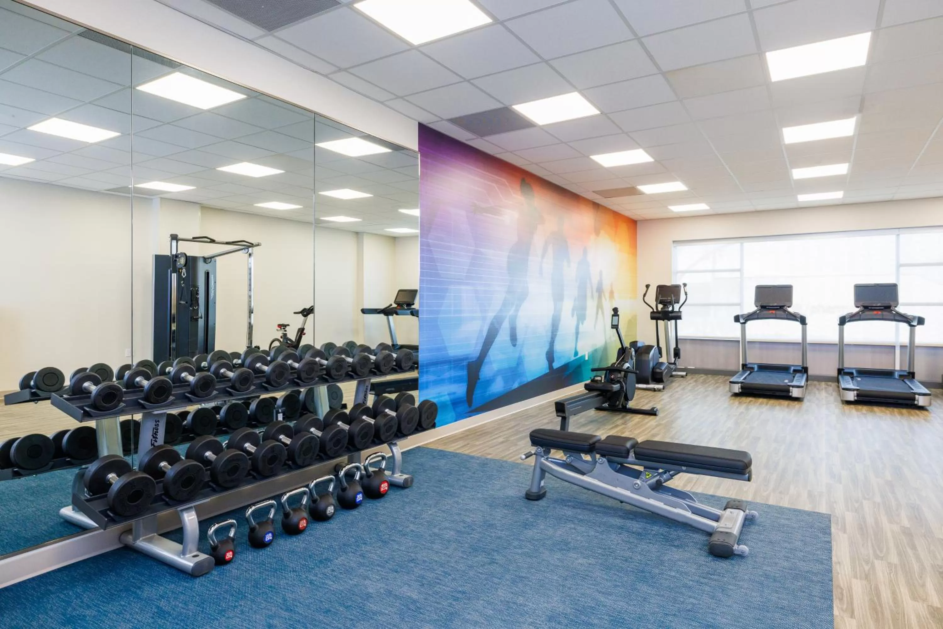 Fitness centre/facilities in Hyatt Place San Carlos