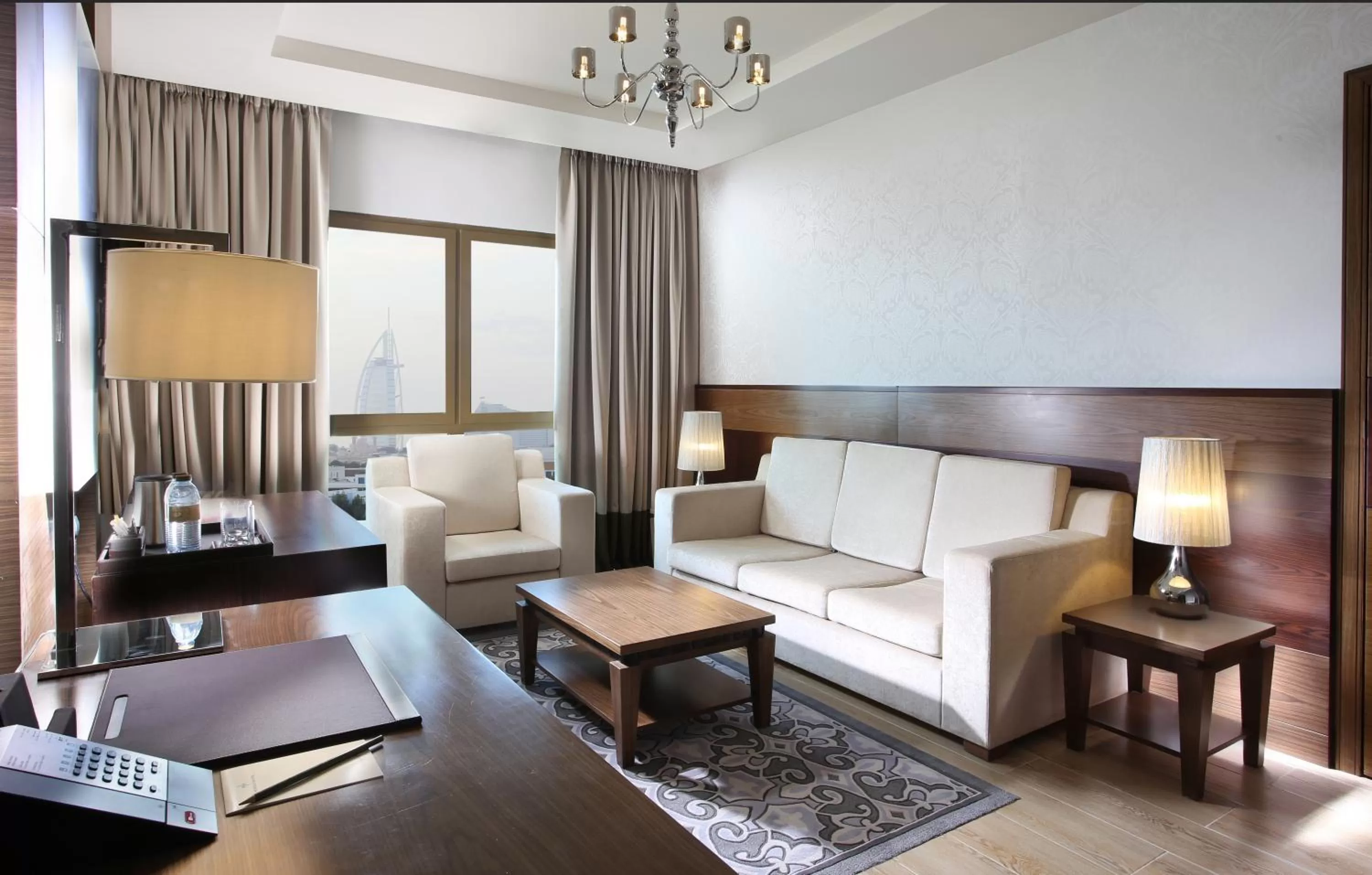 Living room in Metropolitan Hotel Dubai