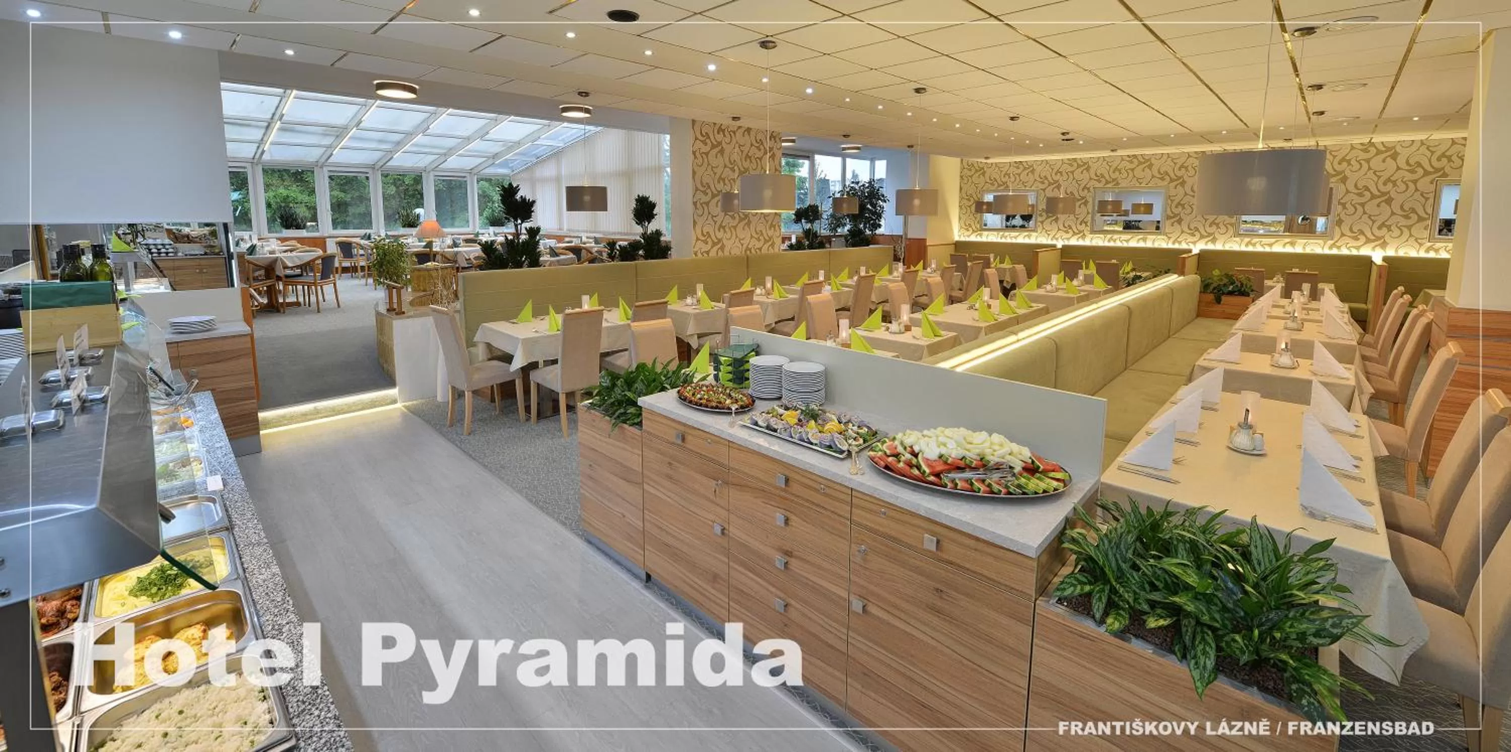 Restaurant/places to eat in Lázeňský hotel Pyramida