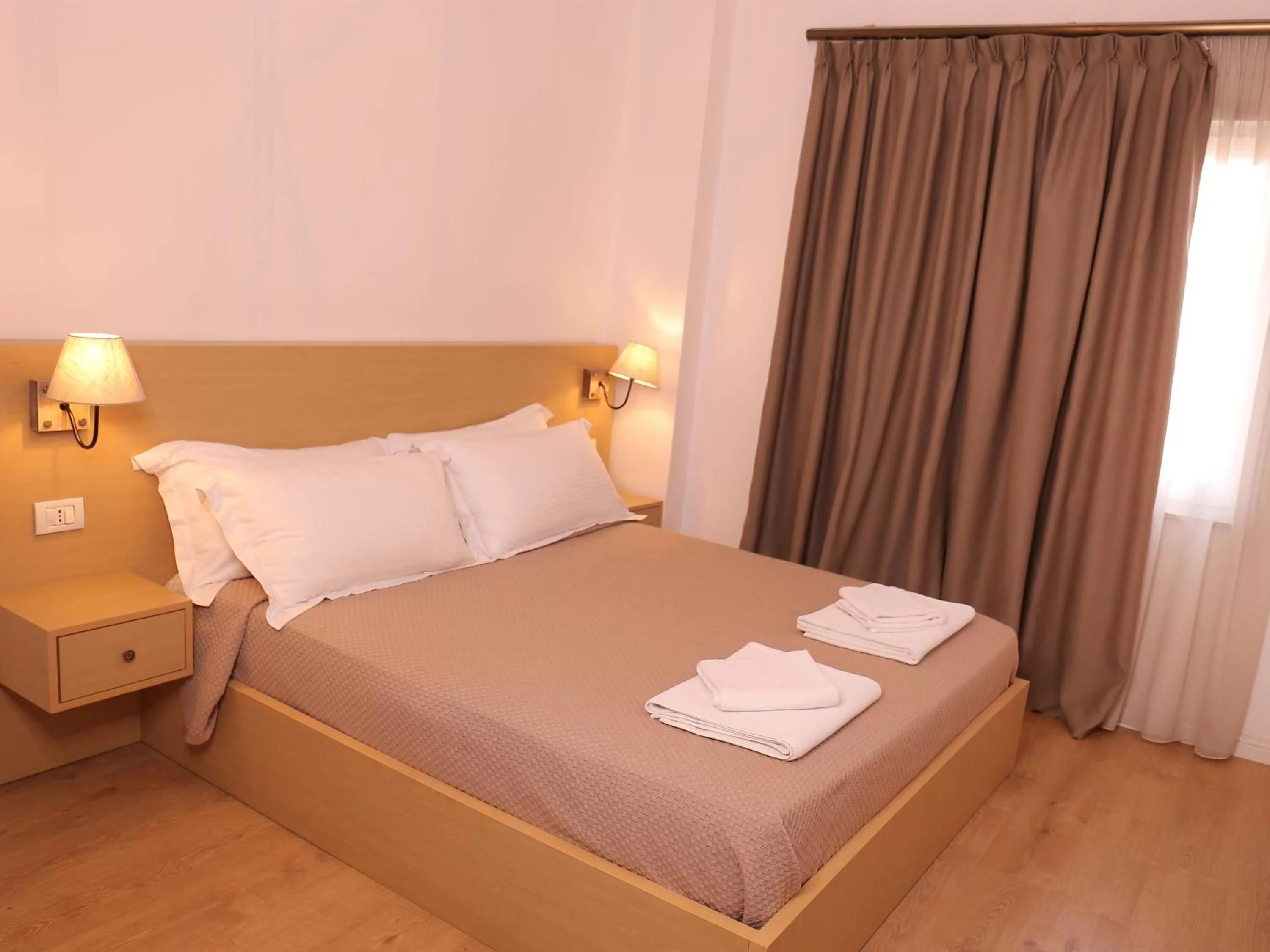 Bed in Oda Hotel Tirana