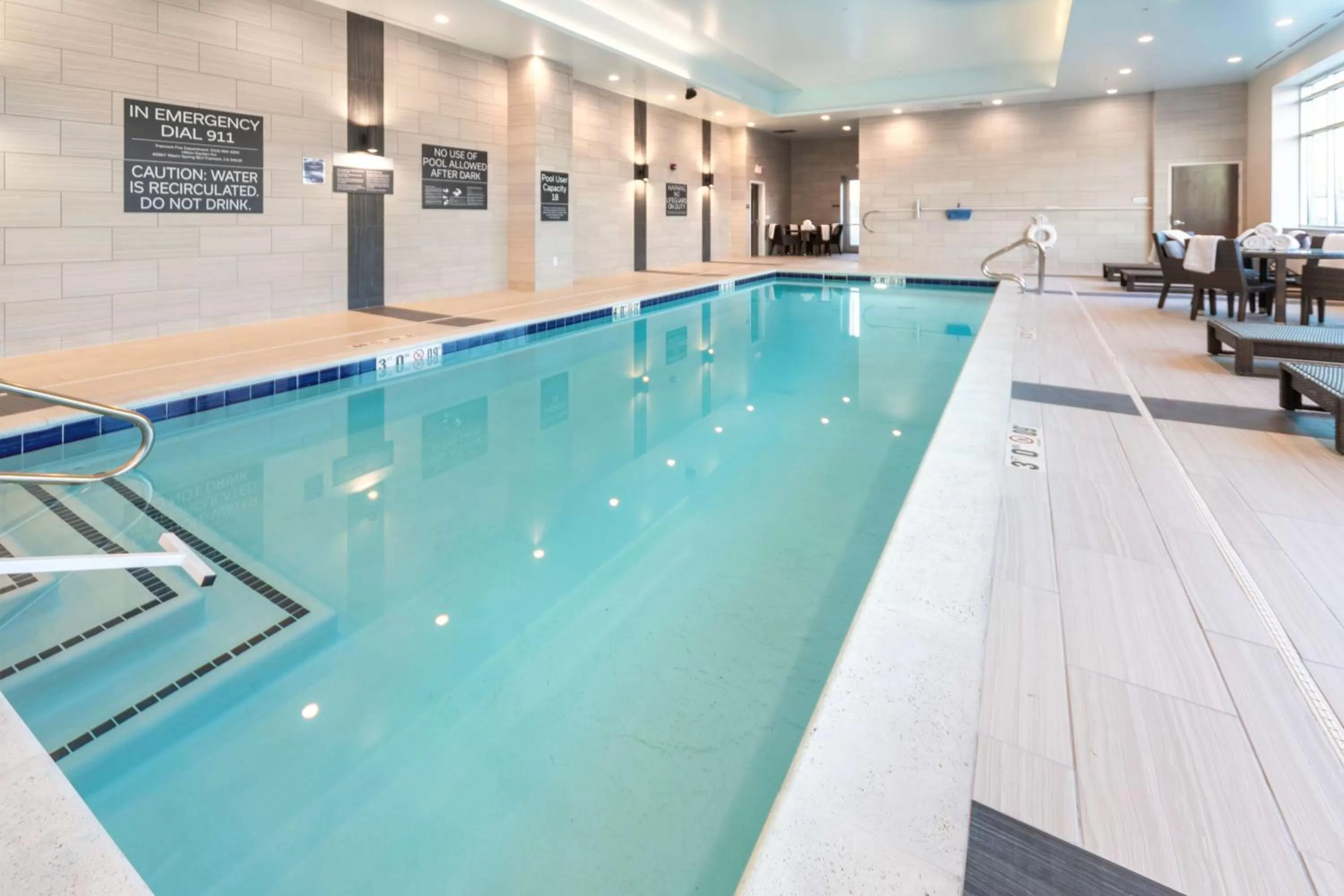 Pool view in Hilton Garden Inn Fremont Milpitas