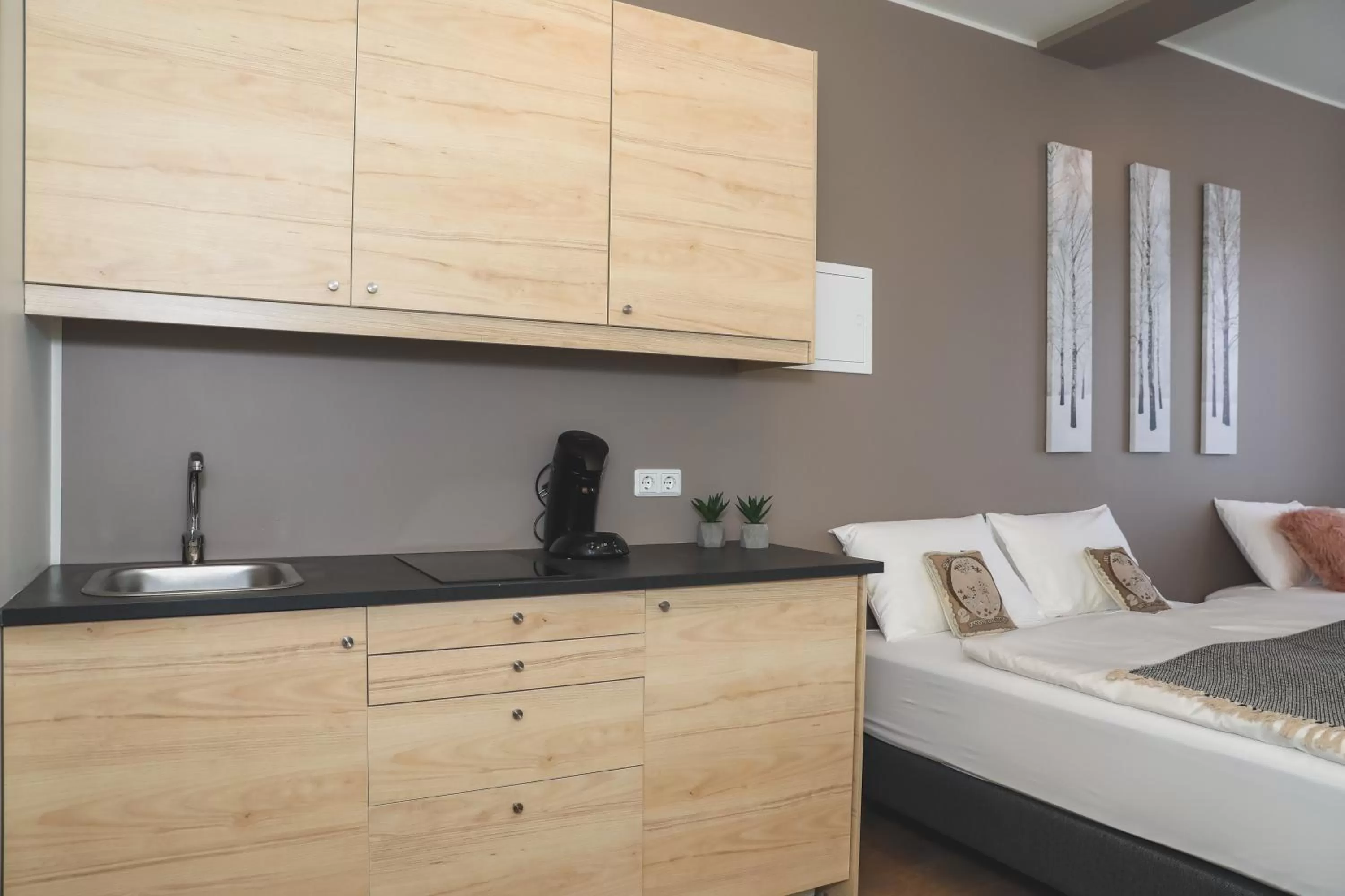 Kitchen or kitchenette in E18 Apartments