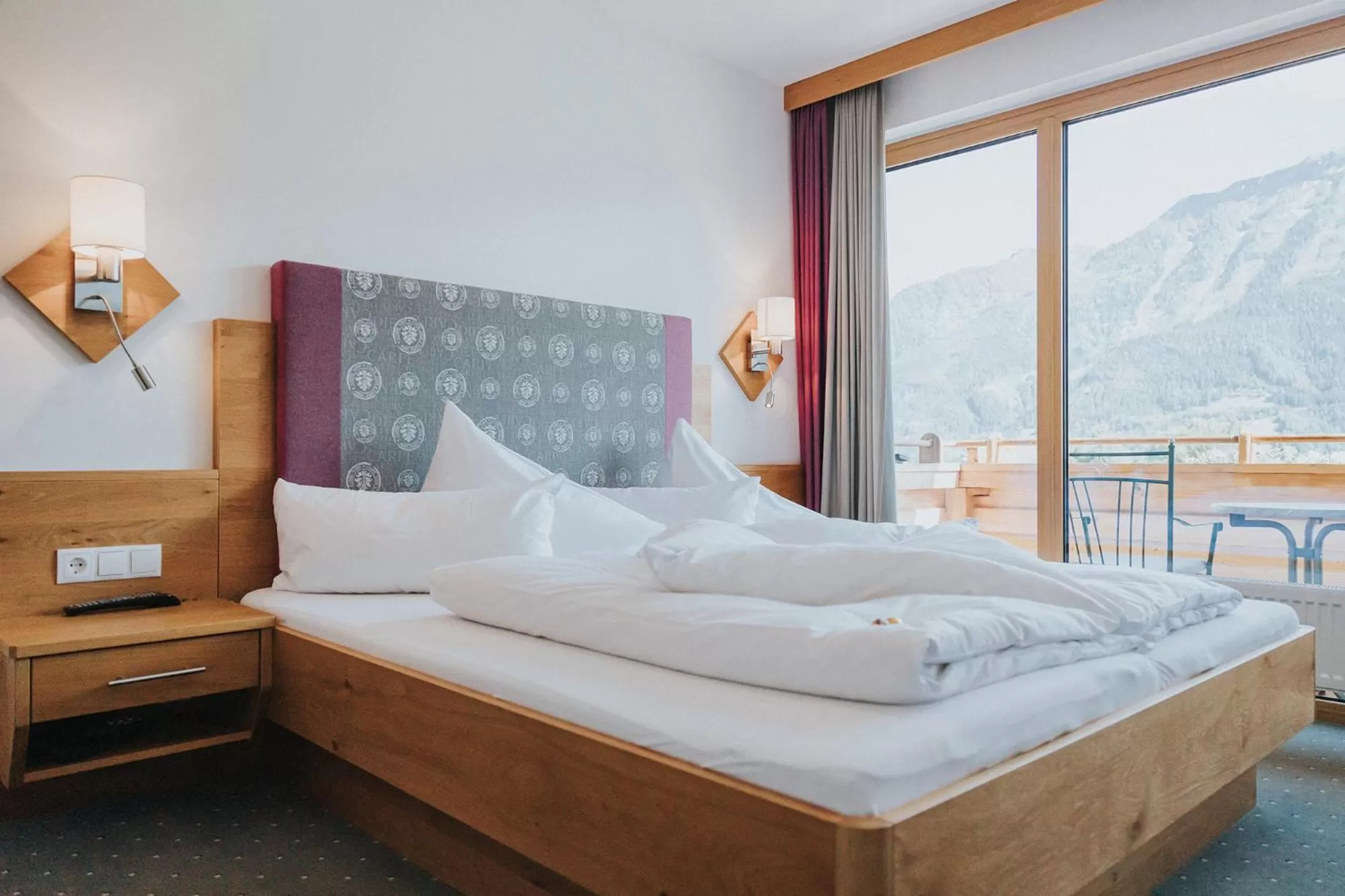 Bed in Hotel Silberfux