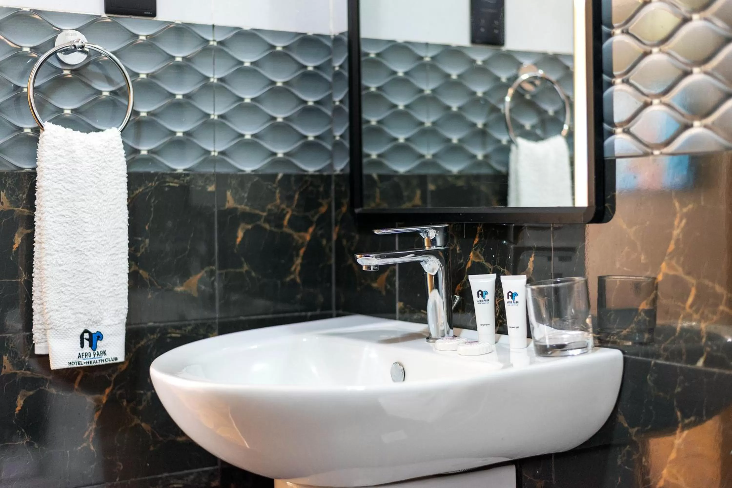 Bathroom in Afro Park Hotel