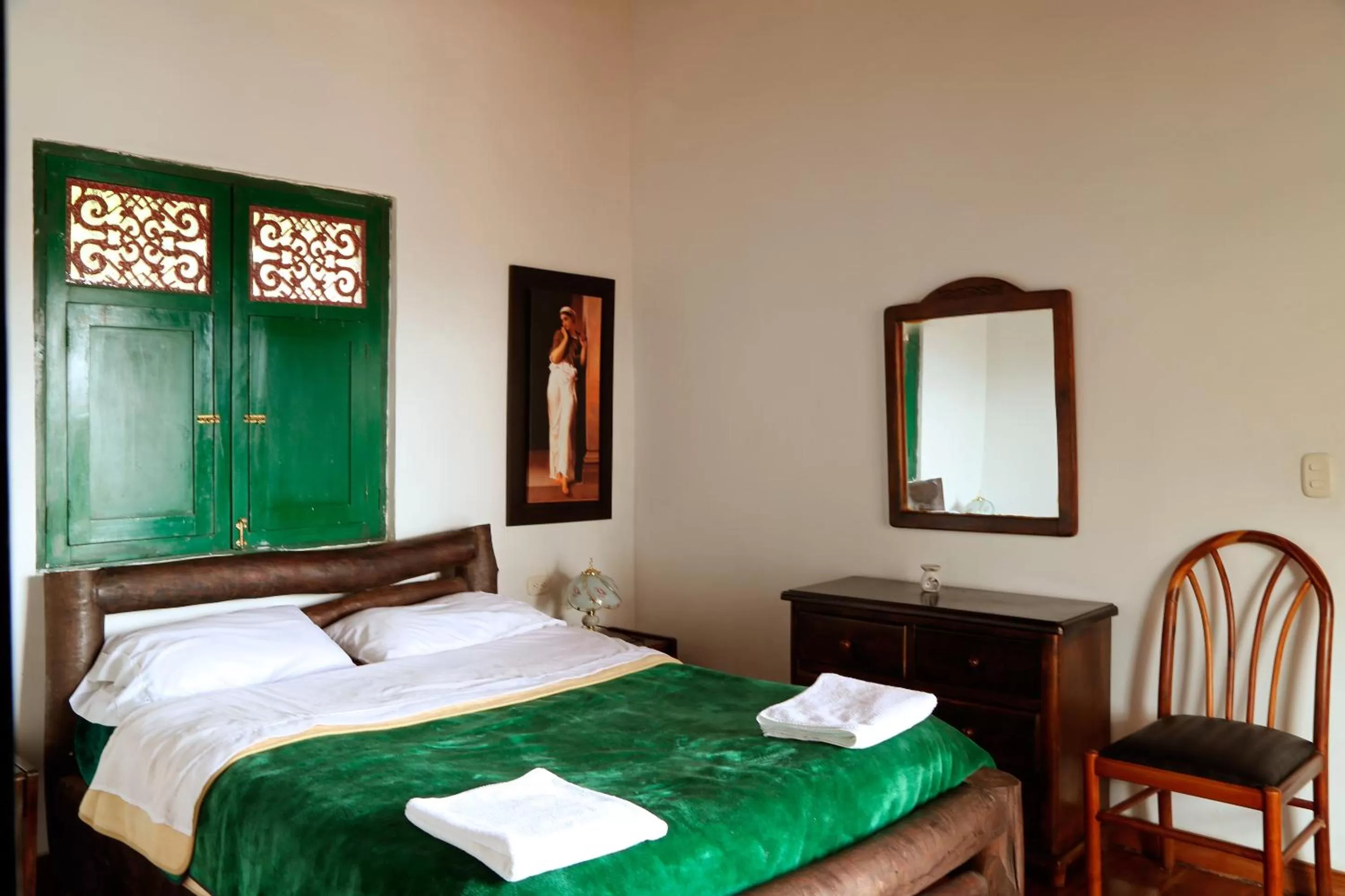 Decorative detail, Bed in Finca Campestre La Adelita B&B