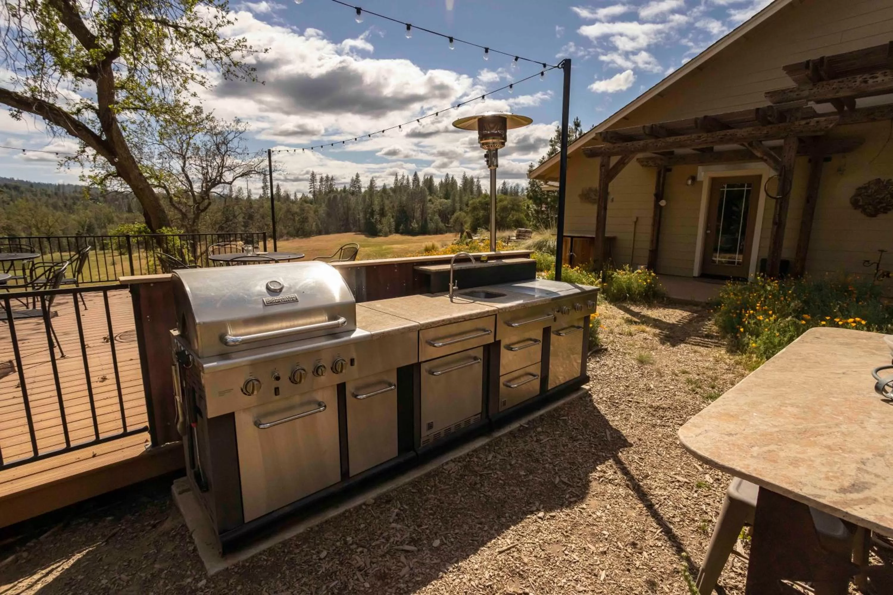 Communal kitchen in Red Tail Ranch