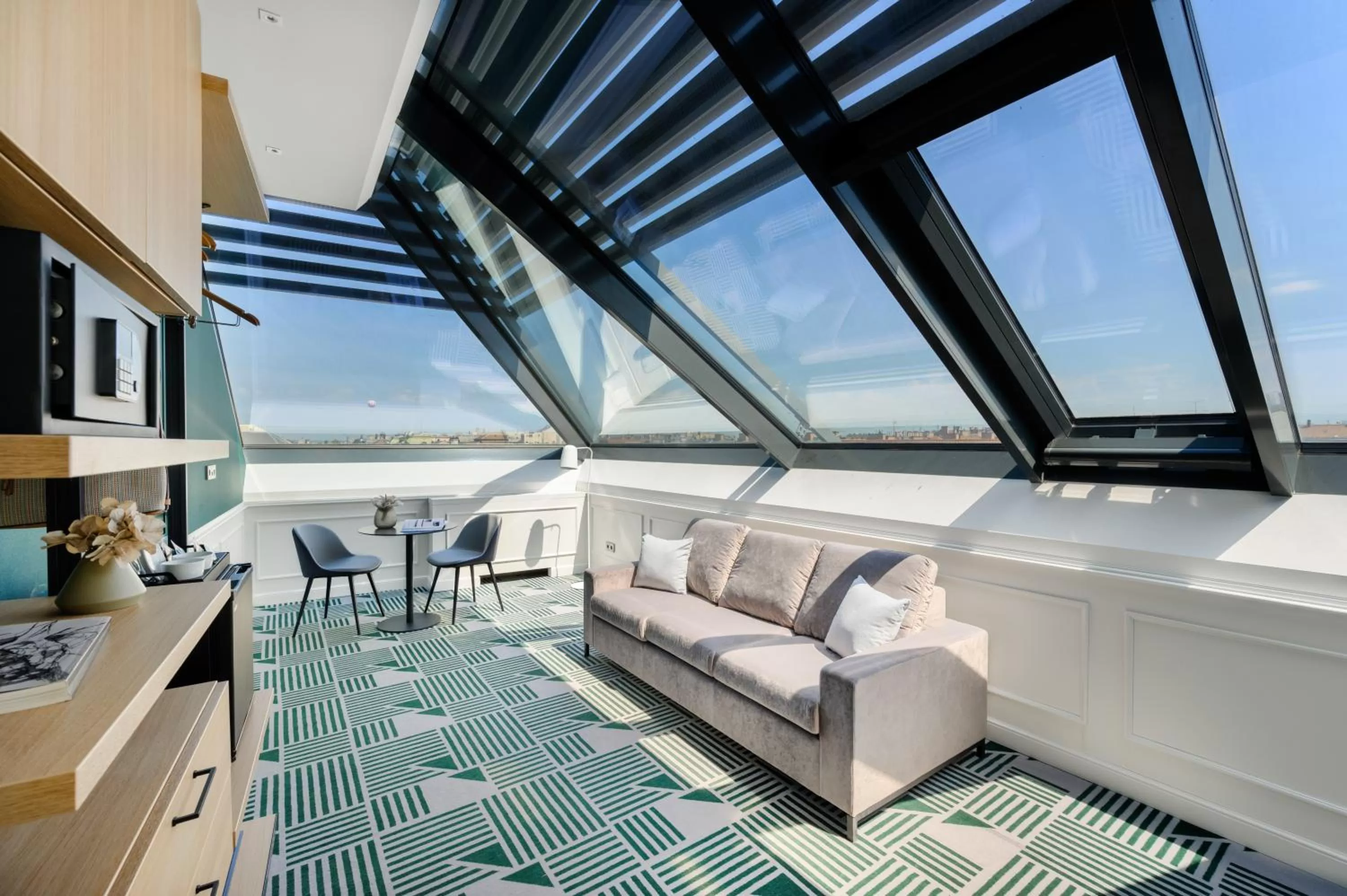 Living room in Hotel Oktogon Haggenmacher by Continental Group