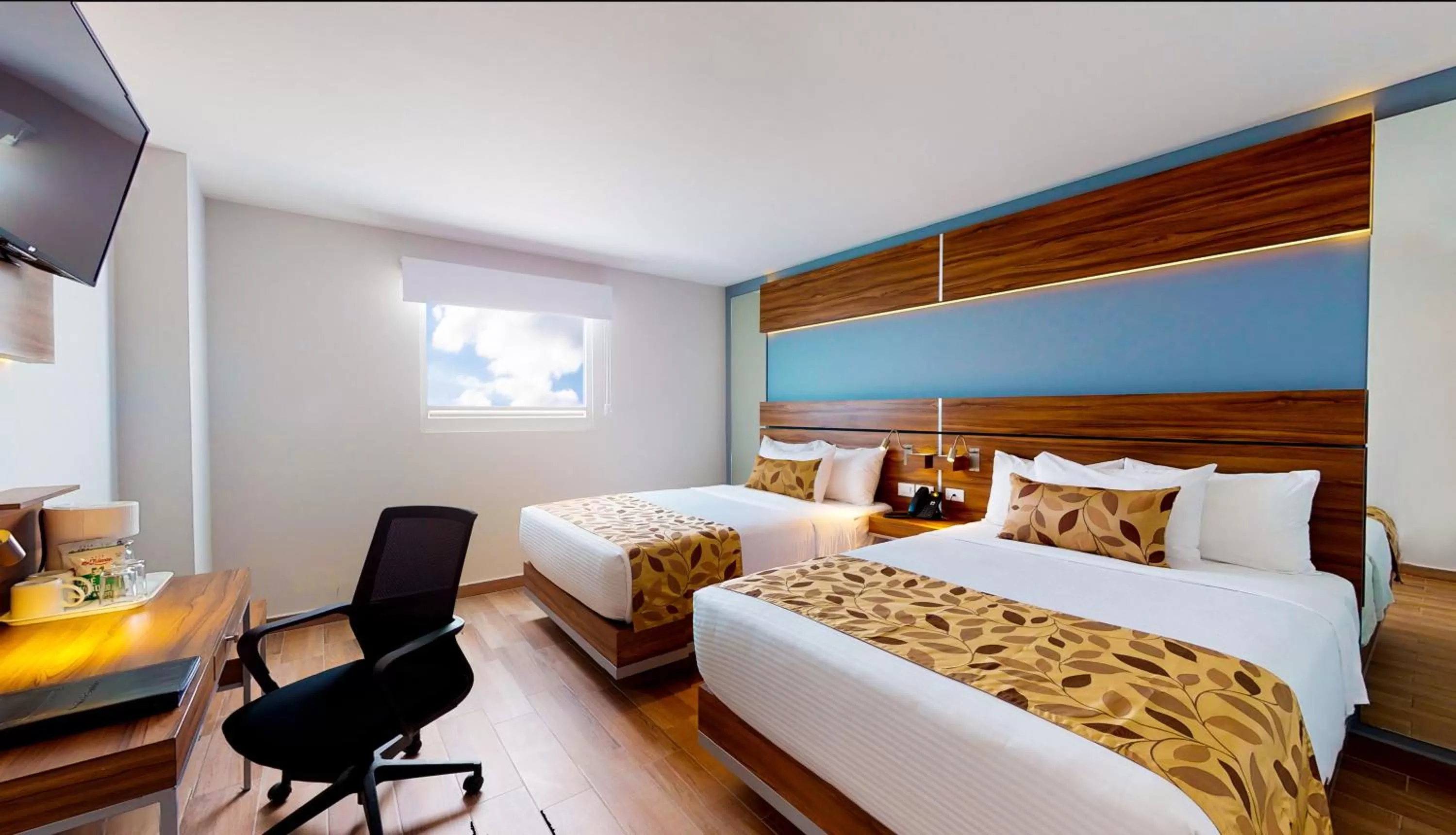 Bedroom, Bed in Sleep Inn Queretaro