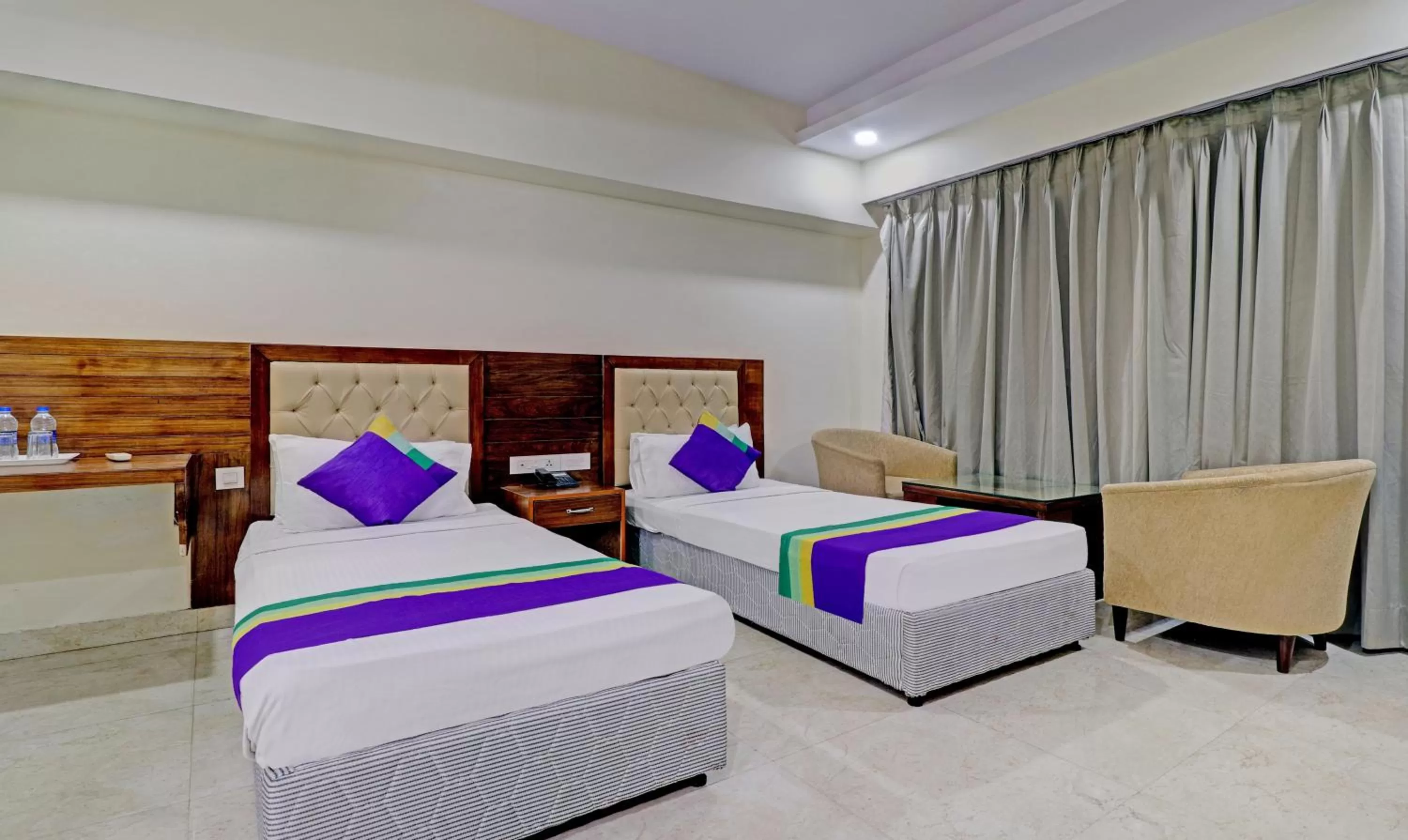 Bed in Treebo Premium Pearl Avenue Banquets And Lawn