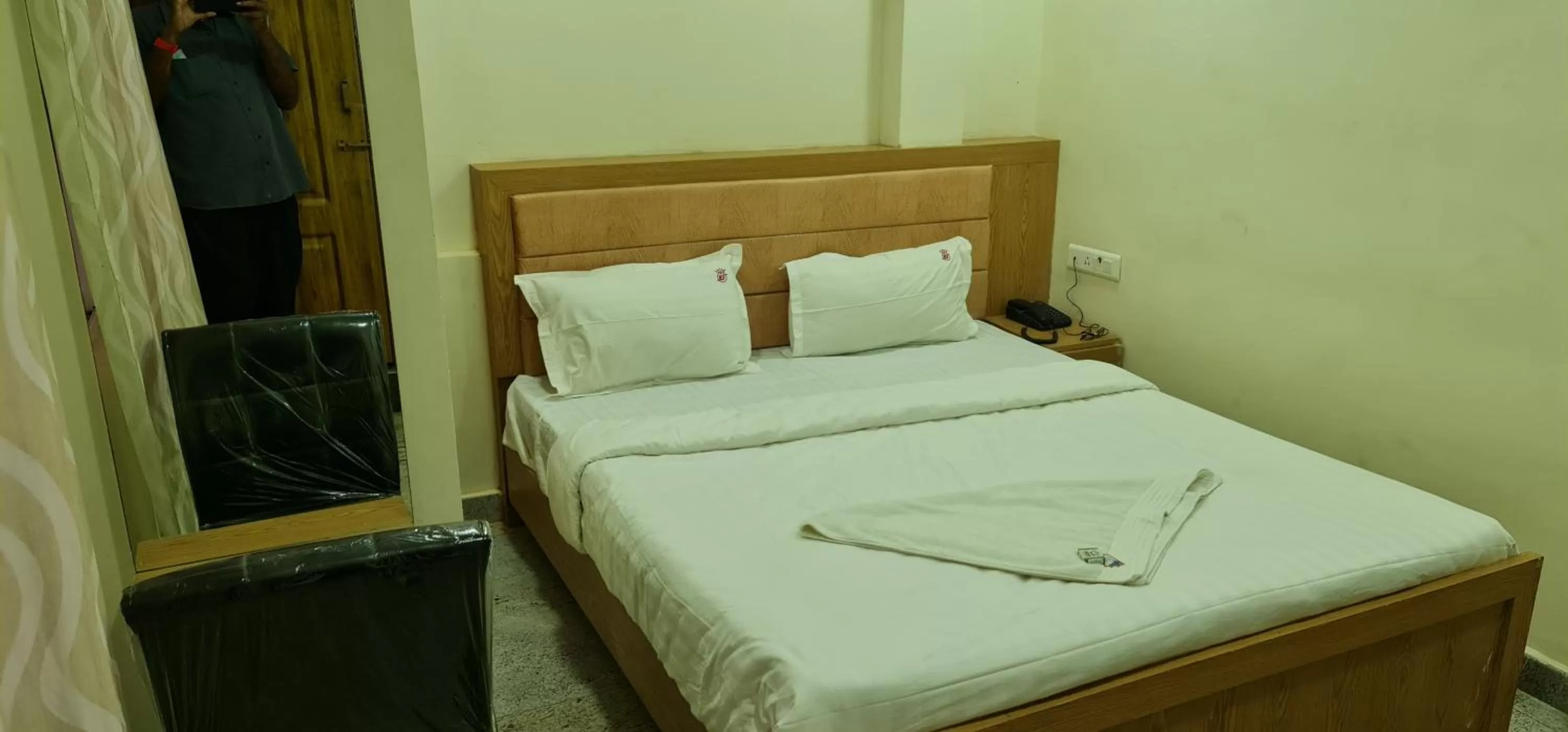 Bed in Vijay Shree Inn