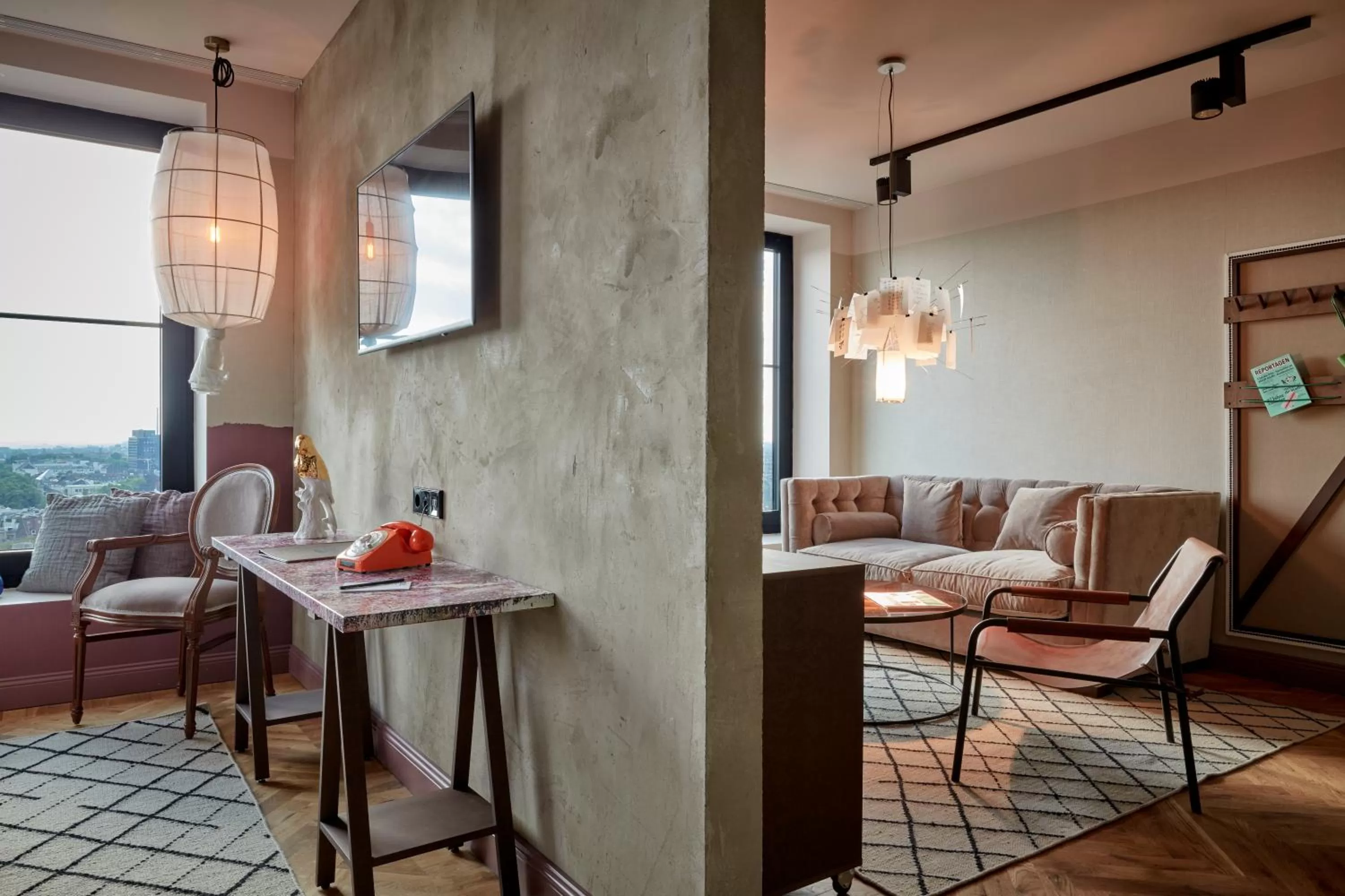 Living room in 25hours Hotel Das Tour