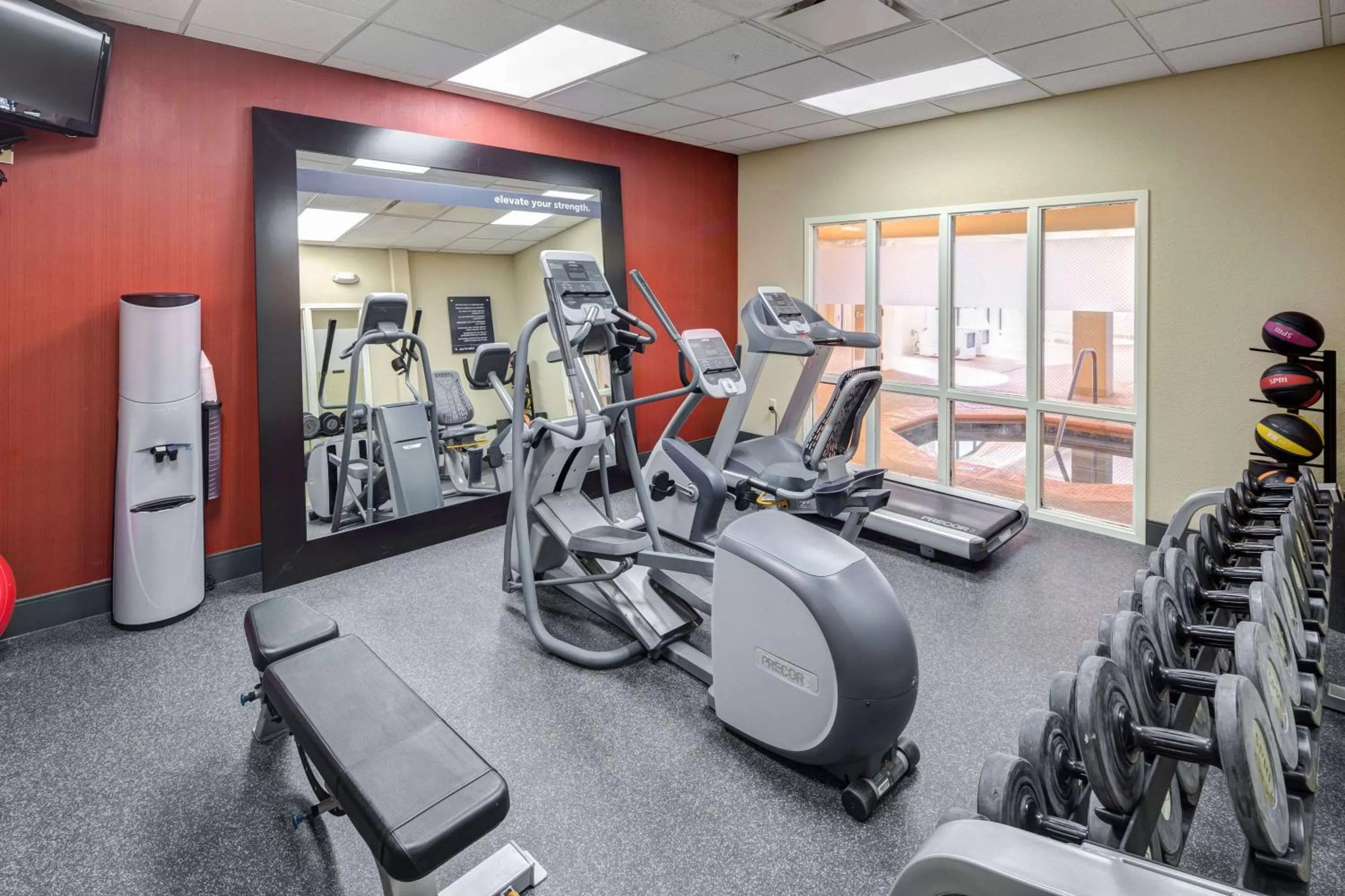 Fitness centre/facilities in Hampton Inn & Suites Augusta West