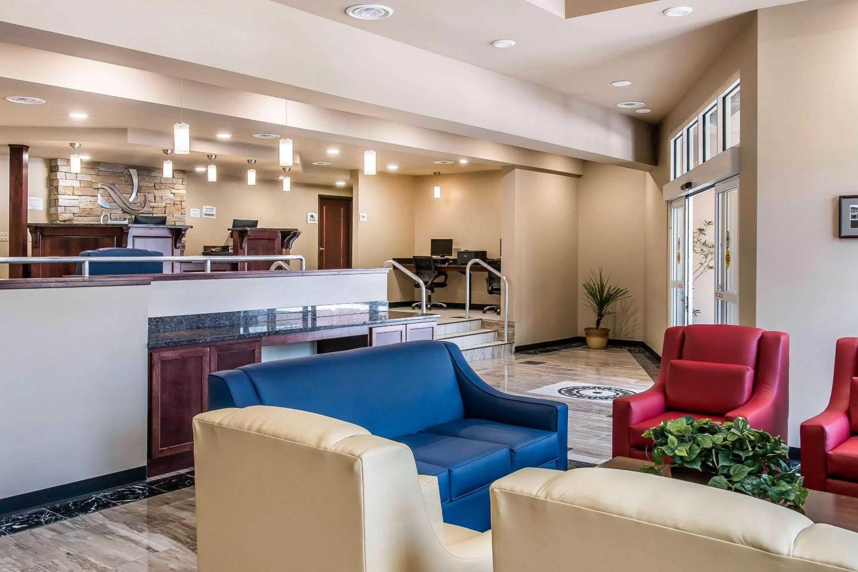 Lobby or reception in Quality Inn & Suites Houghton Downtown