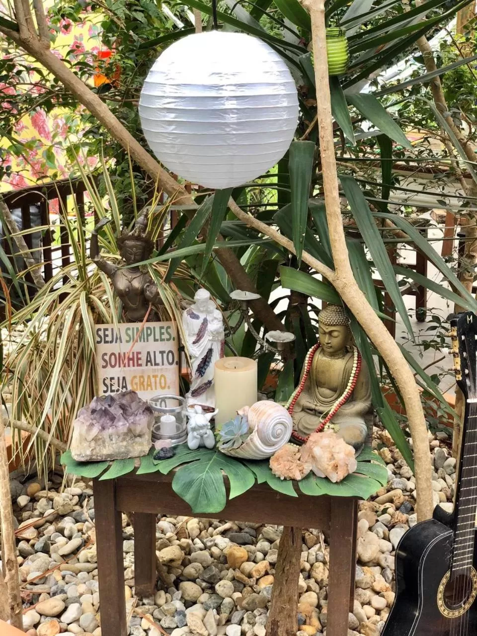 Seating area in Pousada Santarina